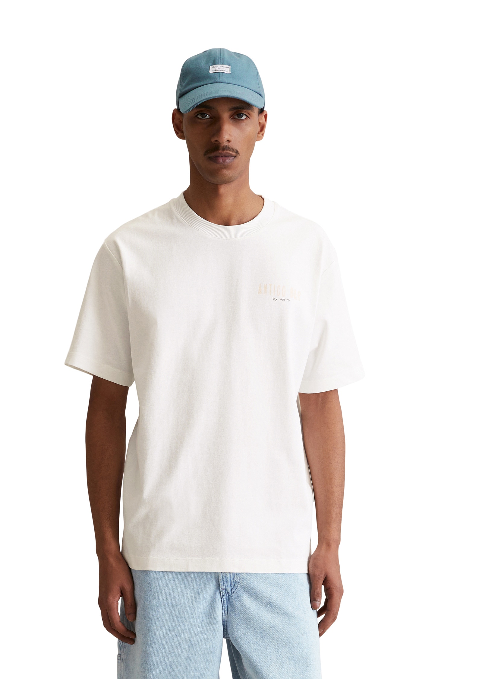 Marc OPolo DENIM T-Shirt "mit markantem Rückenprint" günstig online kaufen