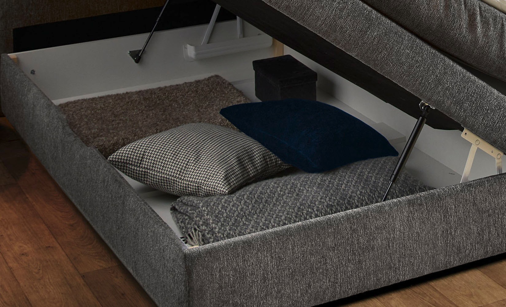 Jockenhöfer Gruppe Boxspringbett »Casa Grande in der Breite 240cm, Familienbett mit riesigem Bettkasten«, 7-Zonen-TTFK-Matratze, KS-Topper, verschiedene Härtegrade wählbar