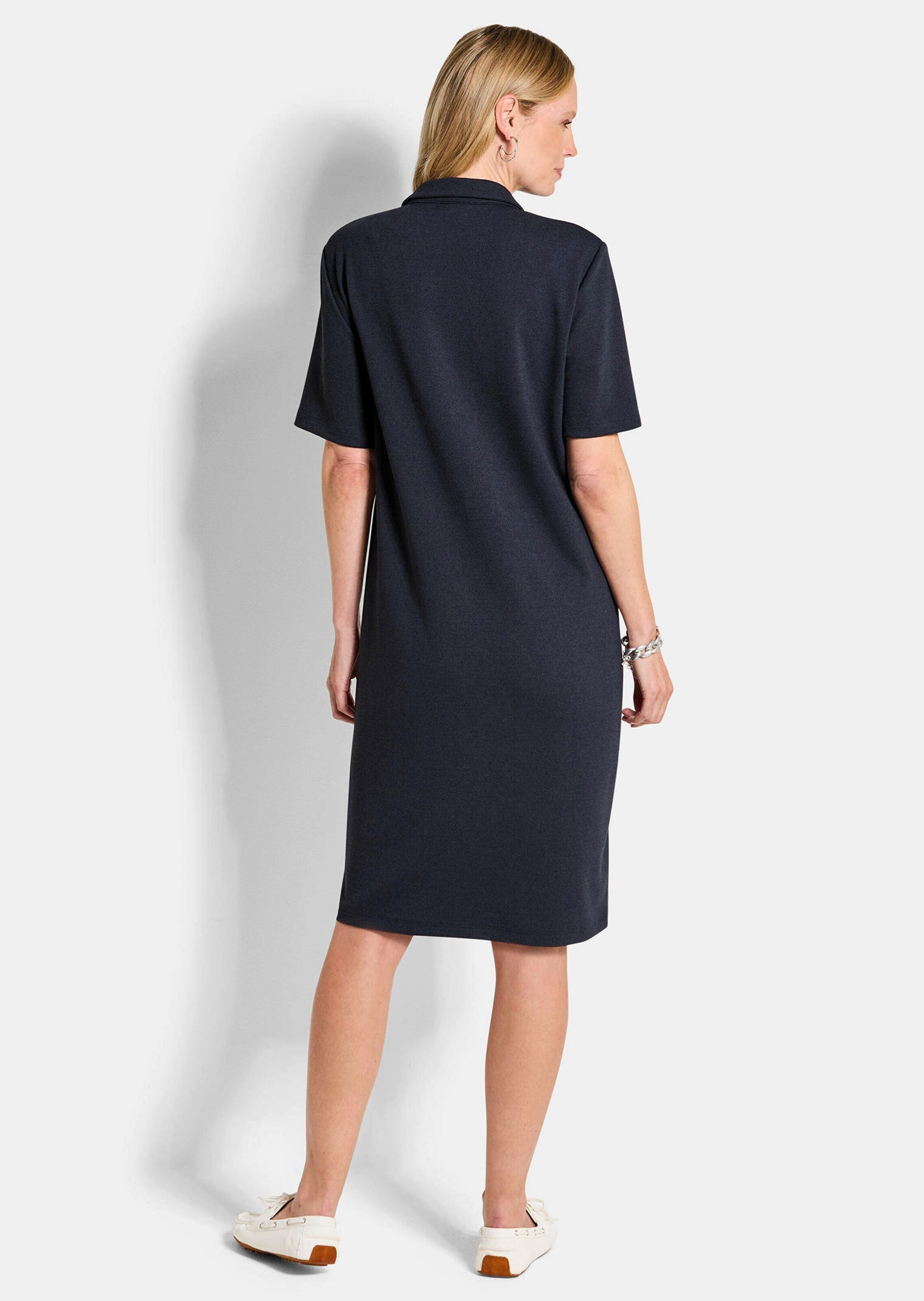 GOLDNER Jerseykleid »Kurzgröße Maritimes Kleid aus Interlock Jersey«