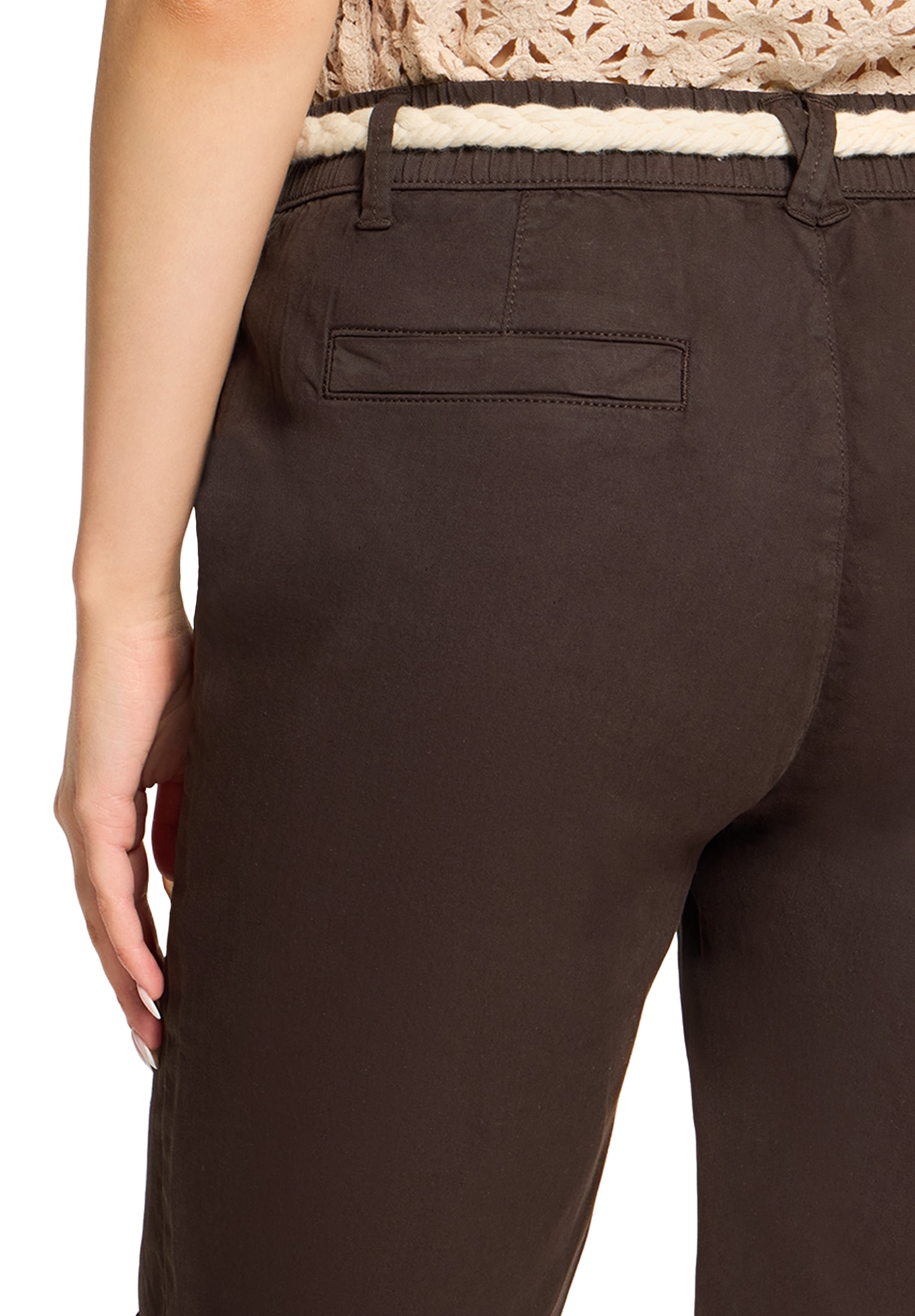 Cartoon Bermudas »Damen mit Bindegürtel«