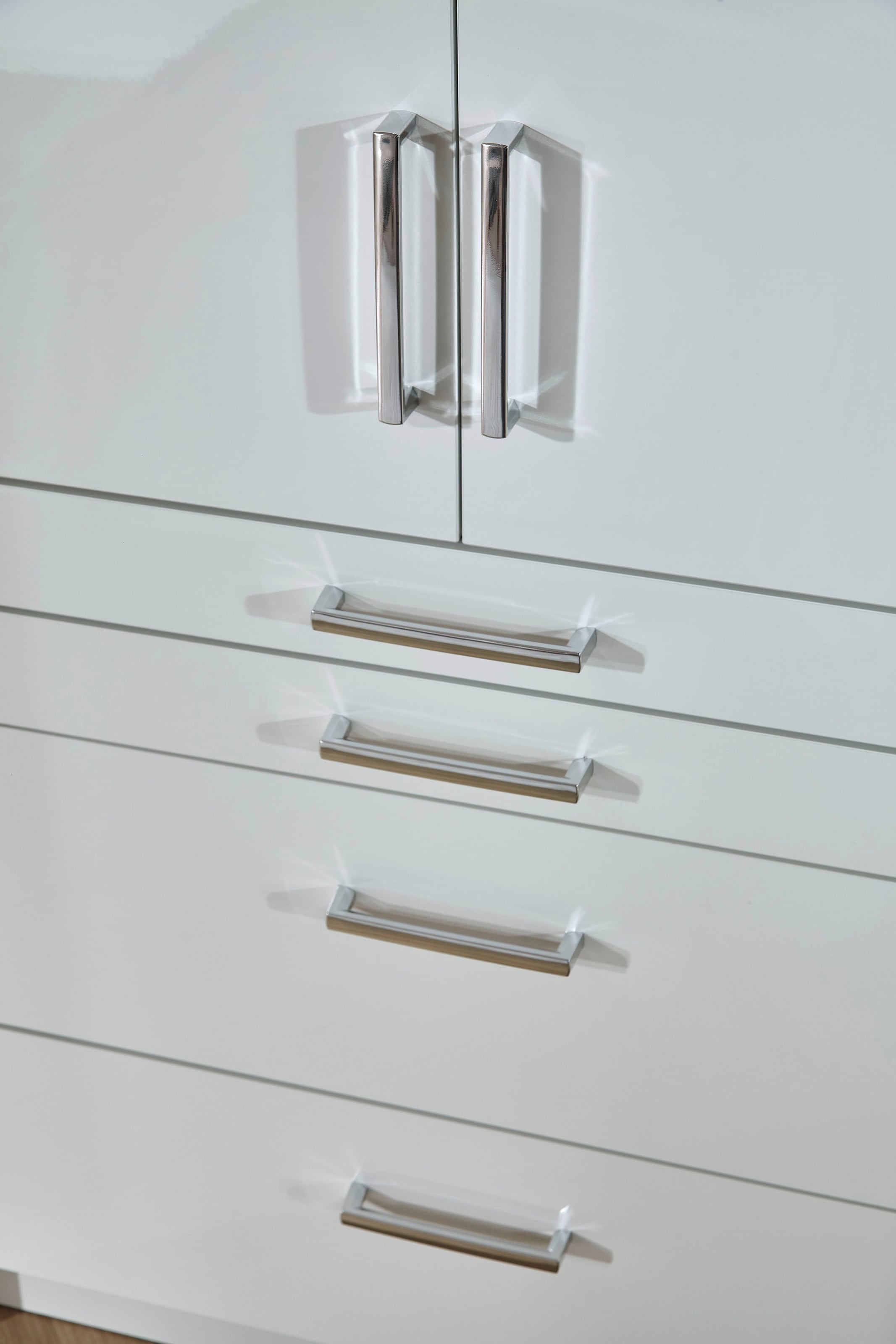 rauch Schrank-Set »Kleiderschrank Schrank Garderobe Garderobenschrank Eckschrank HOMBURG«, viel Stauraum, oberer Schubkasten mit Einteilung MADE IN GERMANY