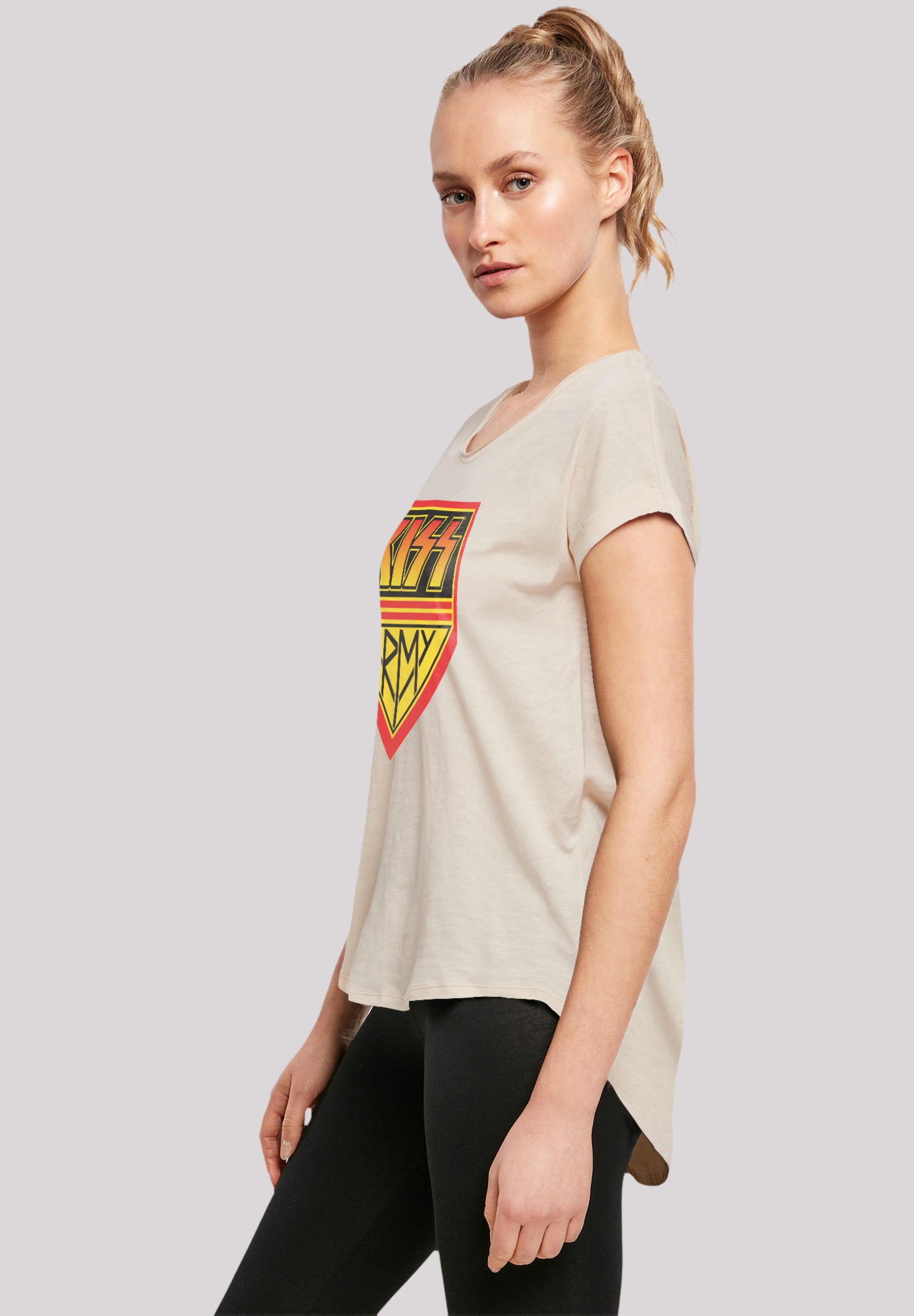 F4NT4STIC T-Shirt »Kiss Rock Band Army Logo«, Premium Qualität, Musik, By Rock Off