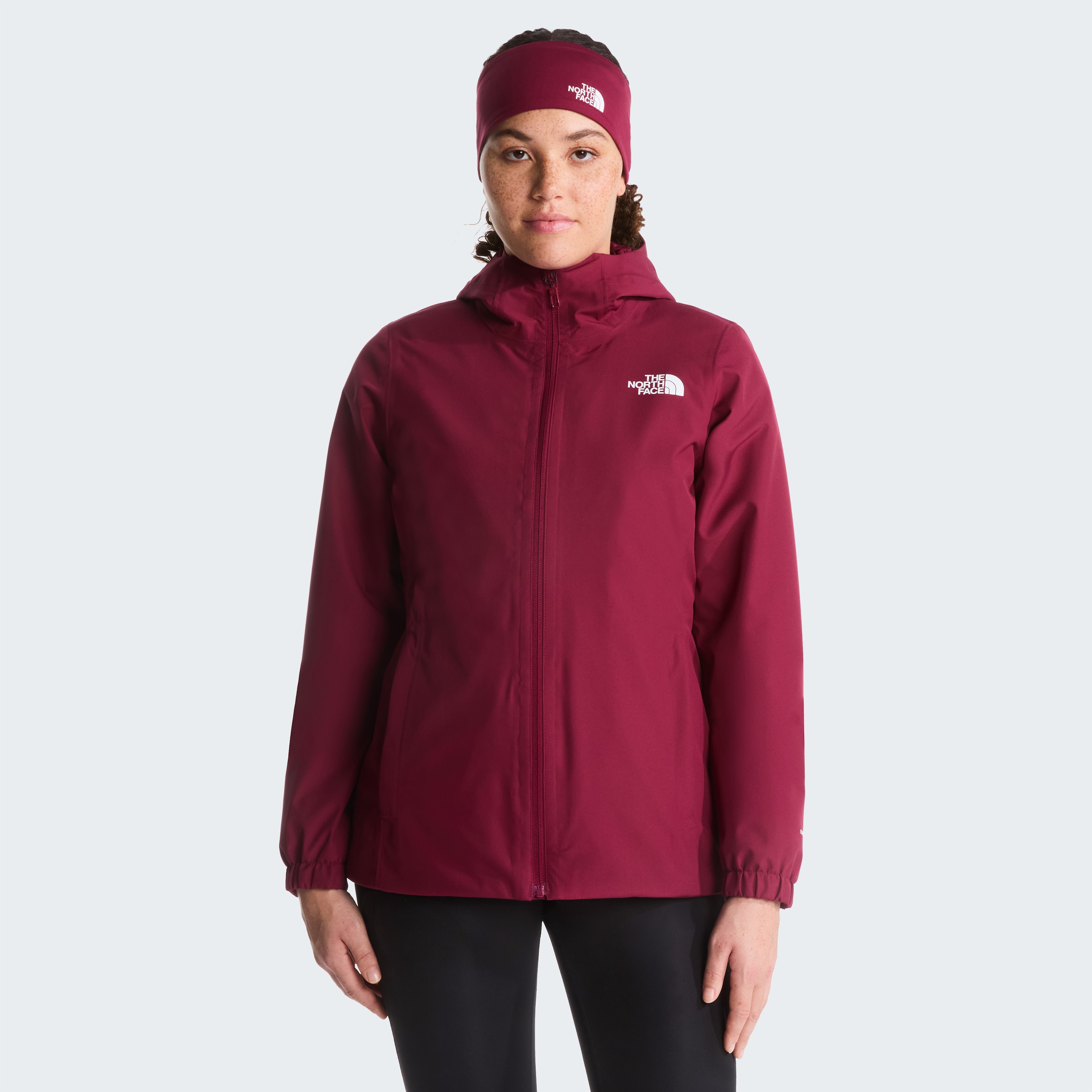 The North Face Funktionsjacke "W QUEST JACKET" mit Kinnschutz, atmungsaktiv, wasserabweisend, windabweisend, leicht