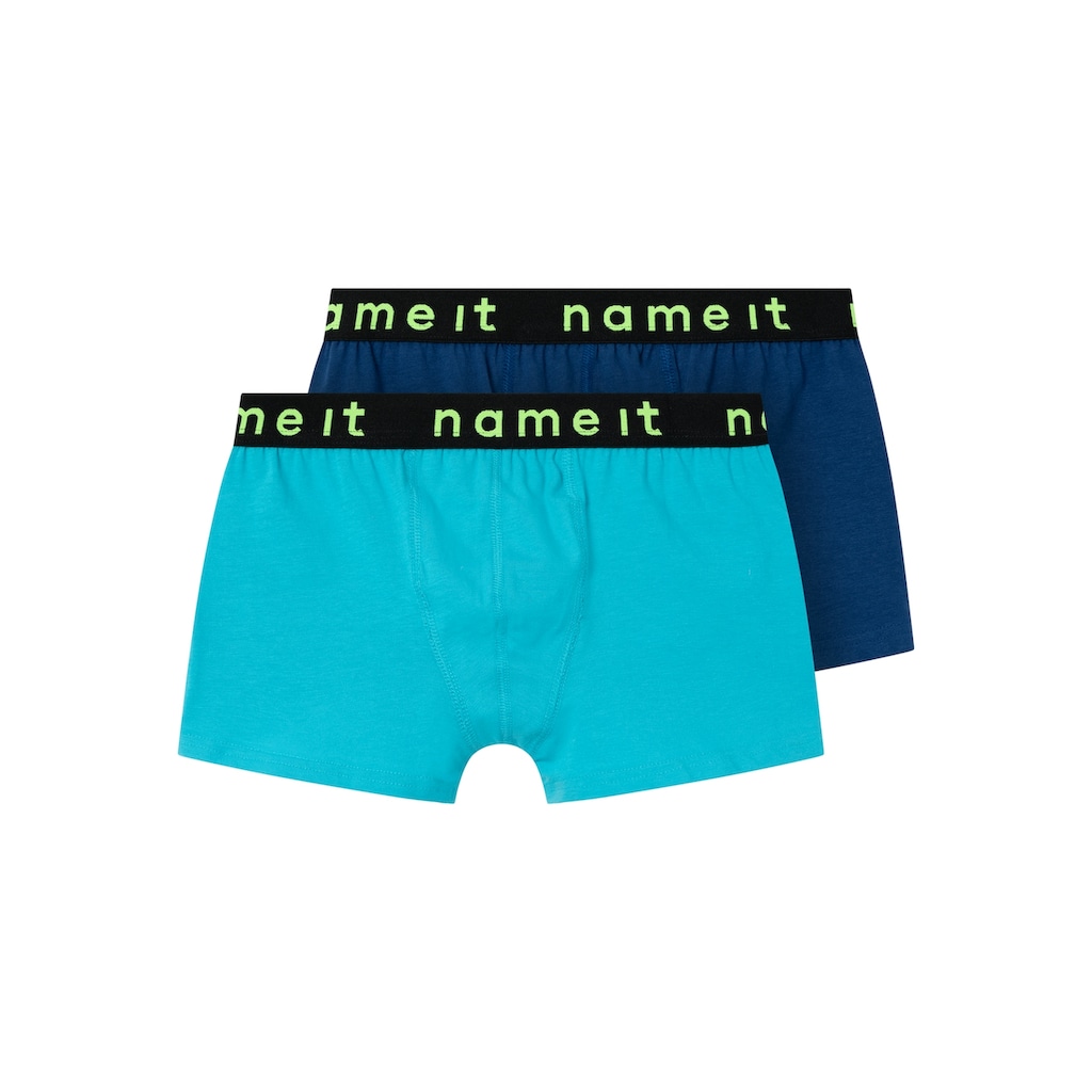 Name It Boxershorts »NKMBOXER 2P SOLID NOOS«, (Packung, 2 St.)