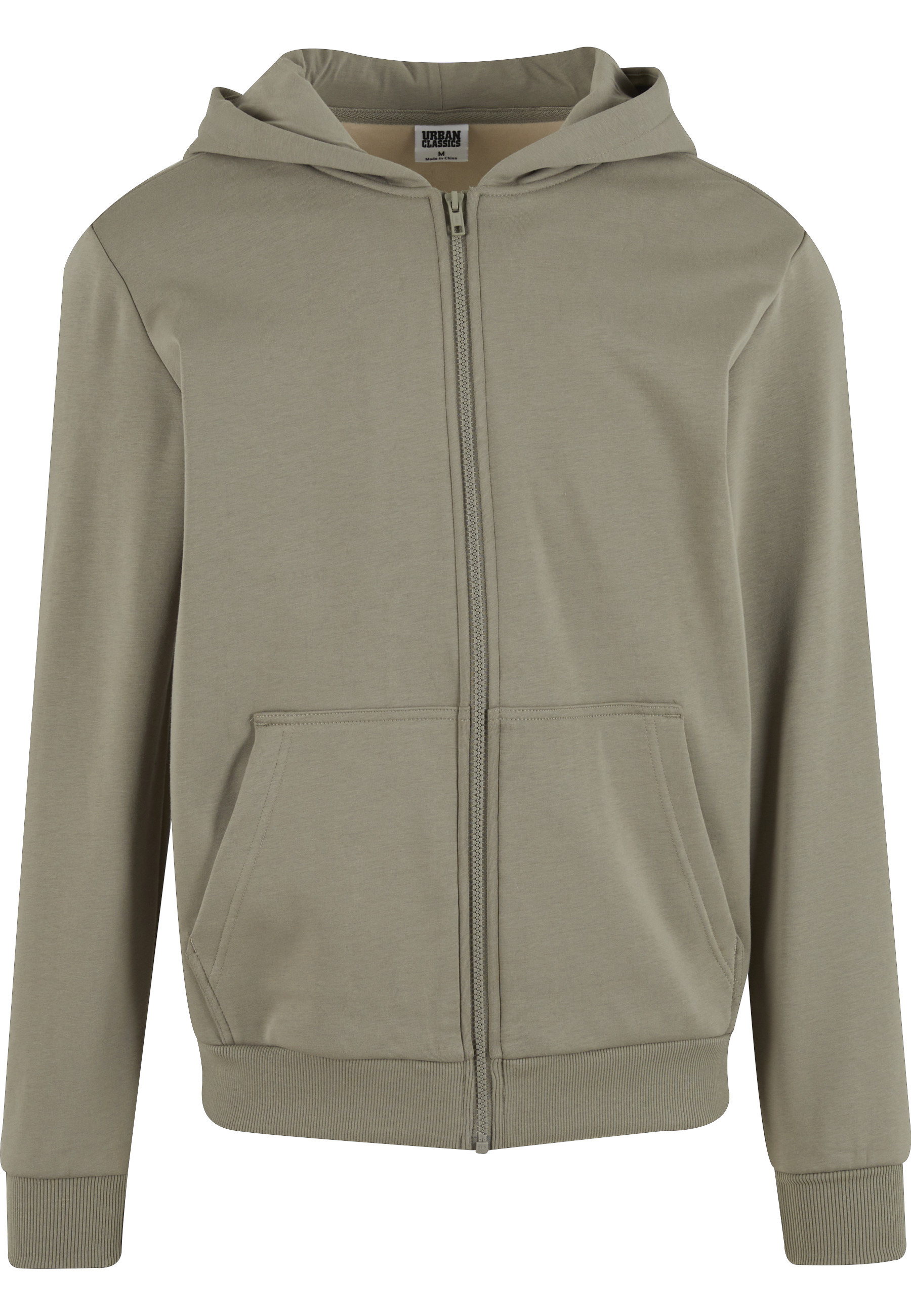 URBAN CLASSICS "Urban Classics Herren Cozy Zip Hoody" 1 Stk. tlg. mit Kapuze