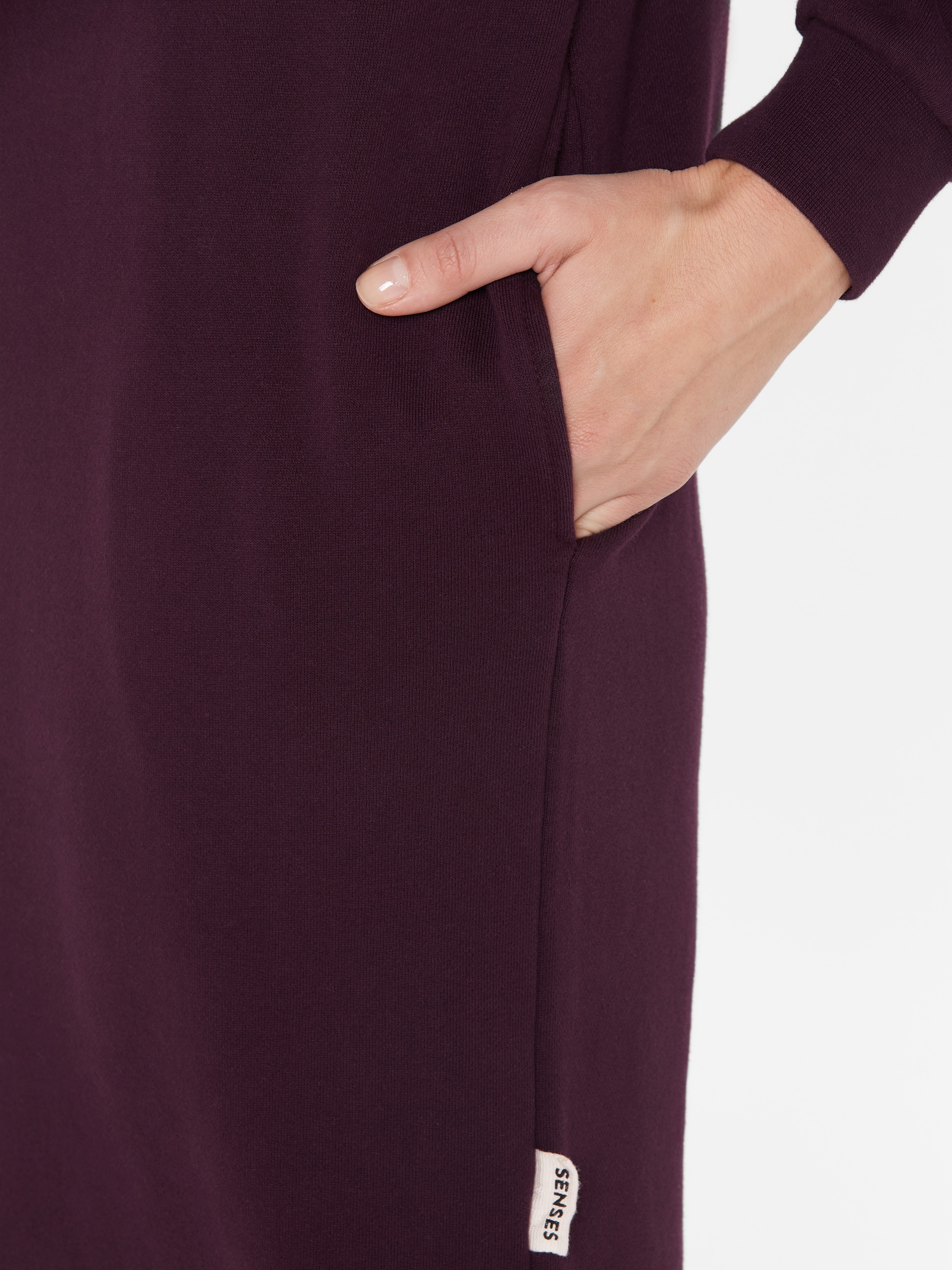 SENSES.THE LABEL Sweatkleid Ohne Taschen aus Baumwolle