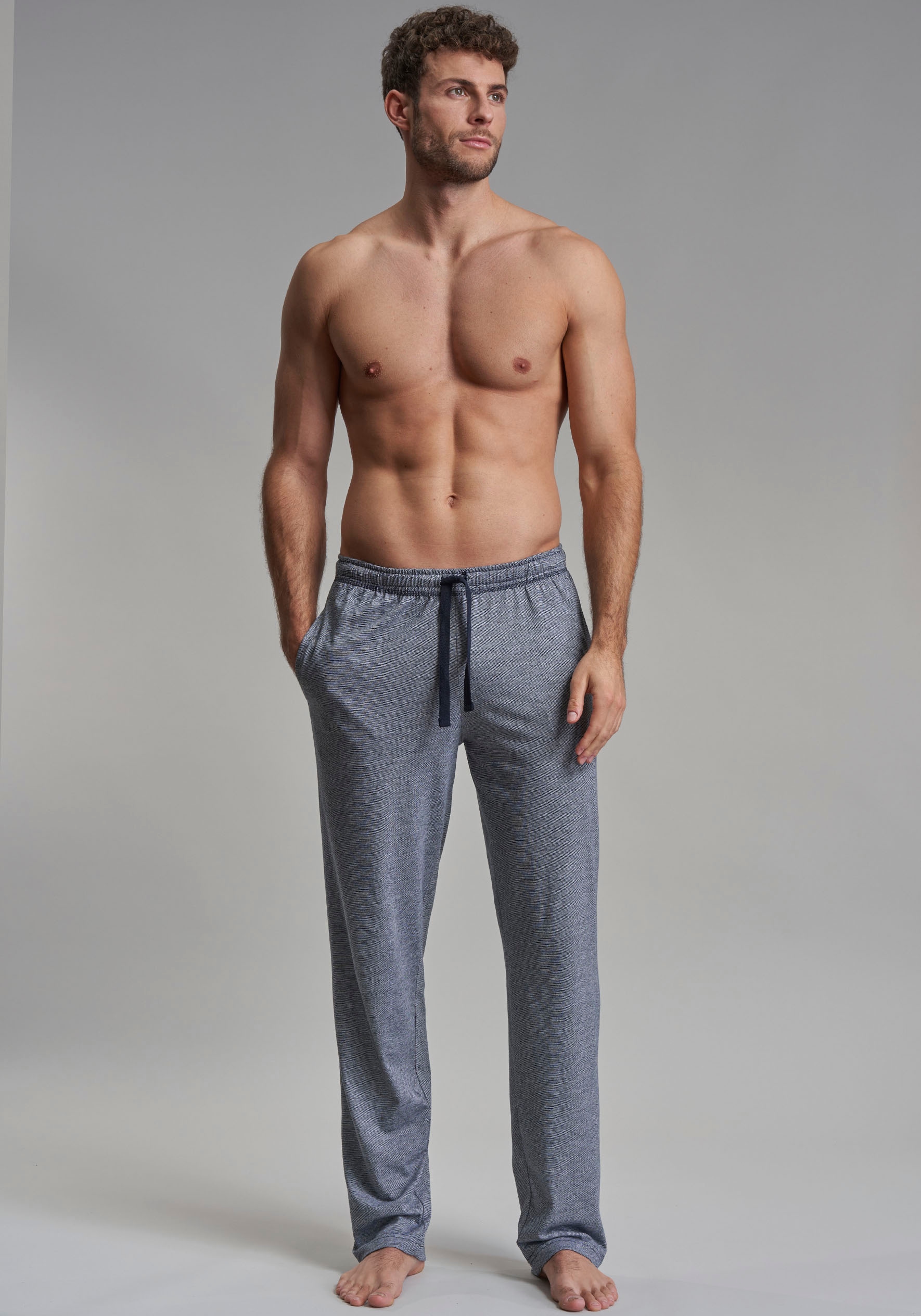 GÖTZBURG Pyjamahose "Upper West" elastischer Bund, Baumwollmix, schnelltroc günstig online kaufen