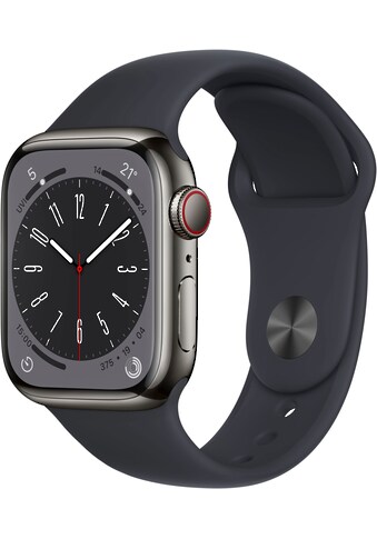 Apple Watch »Watch Series 8 GPS + Cellular 41mm Edelstahl«, (Die Zukunft der... kaufen
