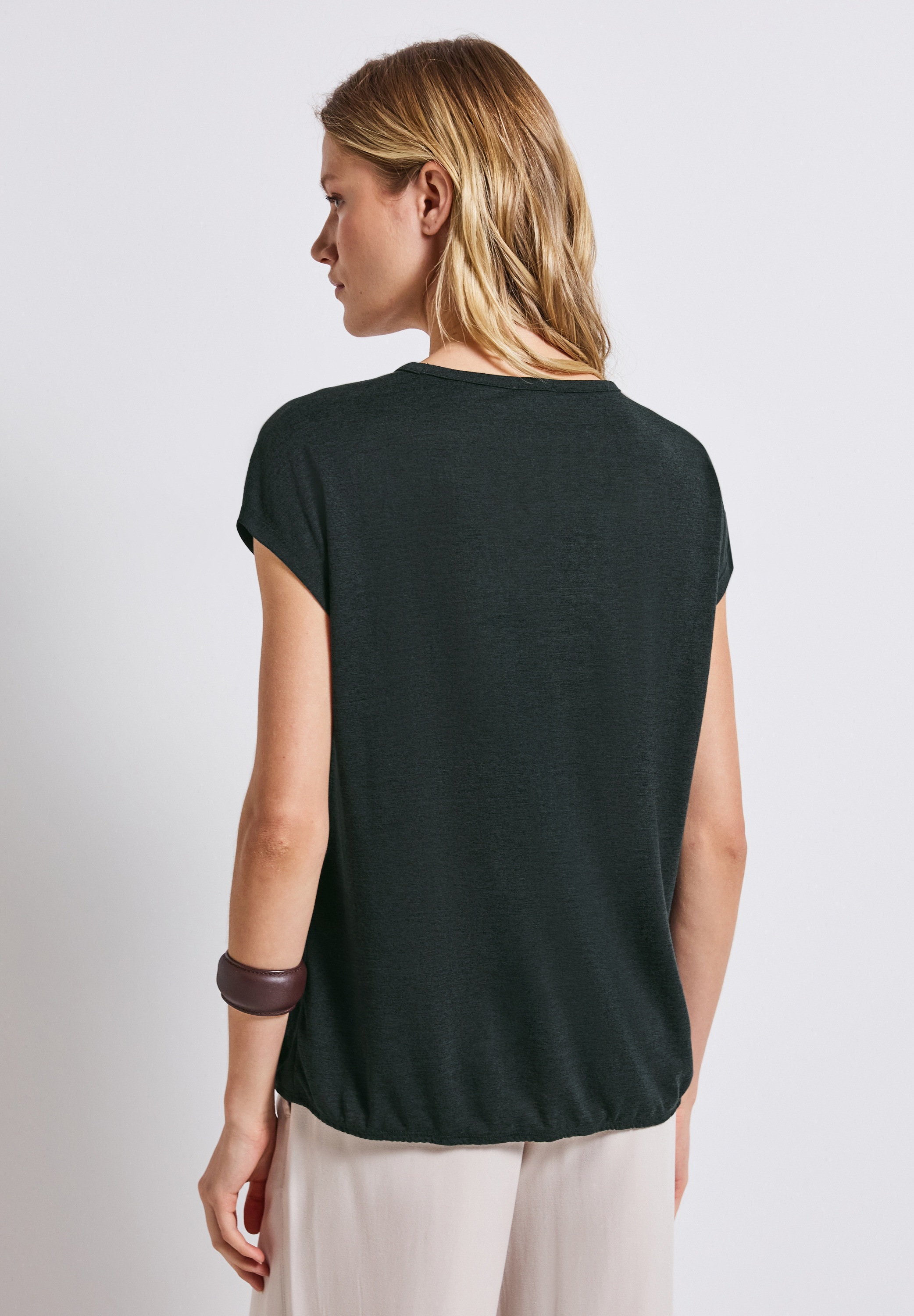 STREET ONE T-Shirt, aus elastischem Materialmix günstig online kaufen