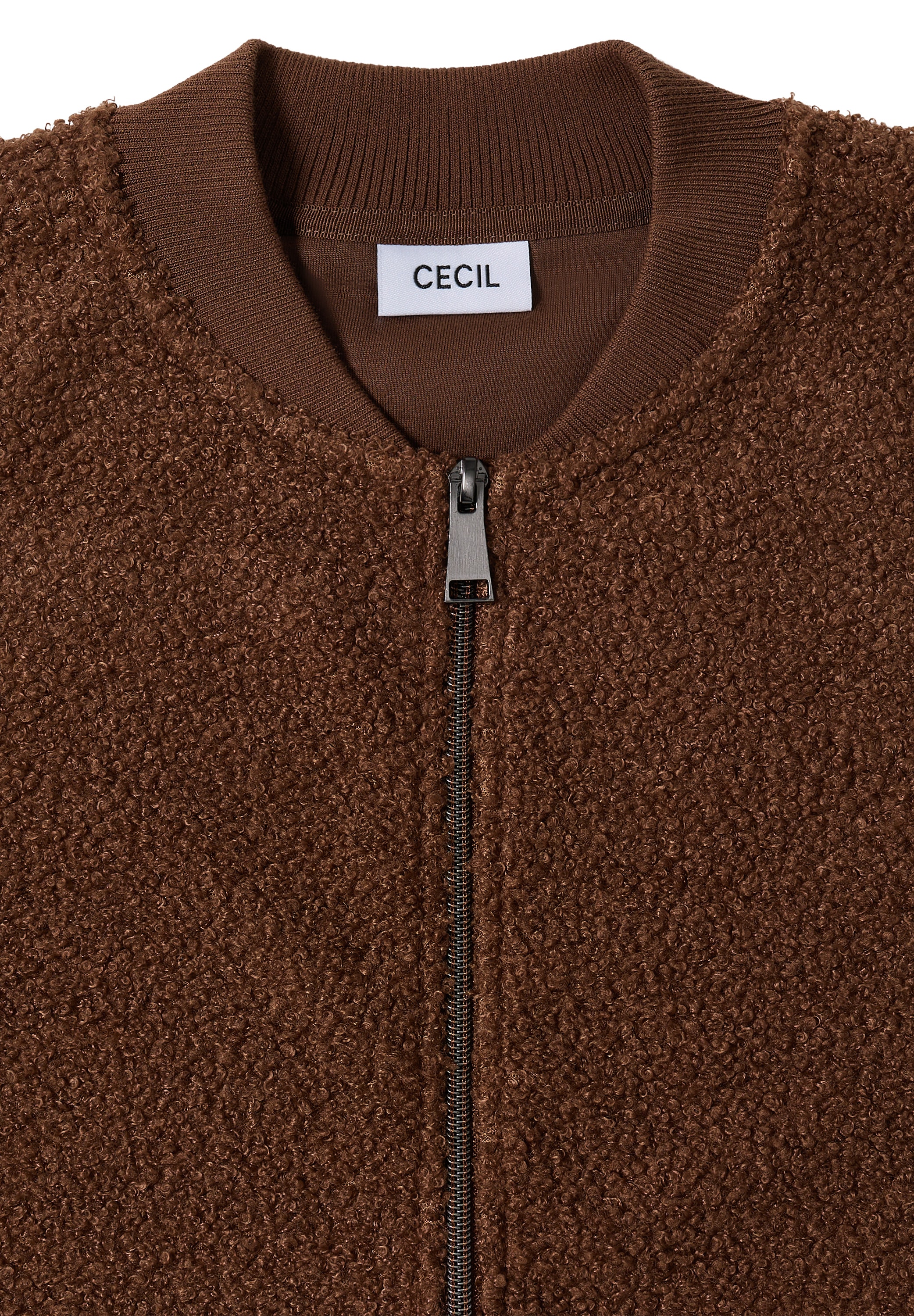 Cecil Cardigan, mit Stehkragen