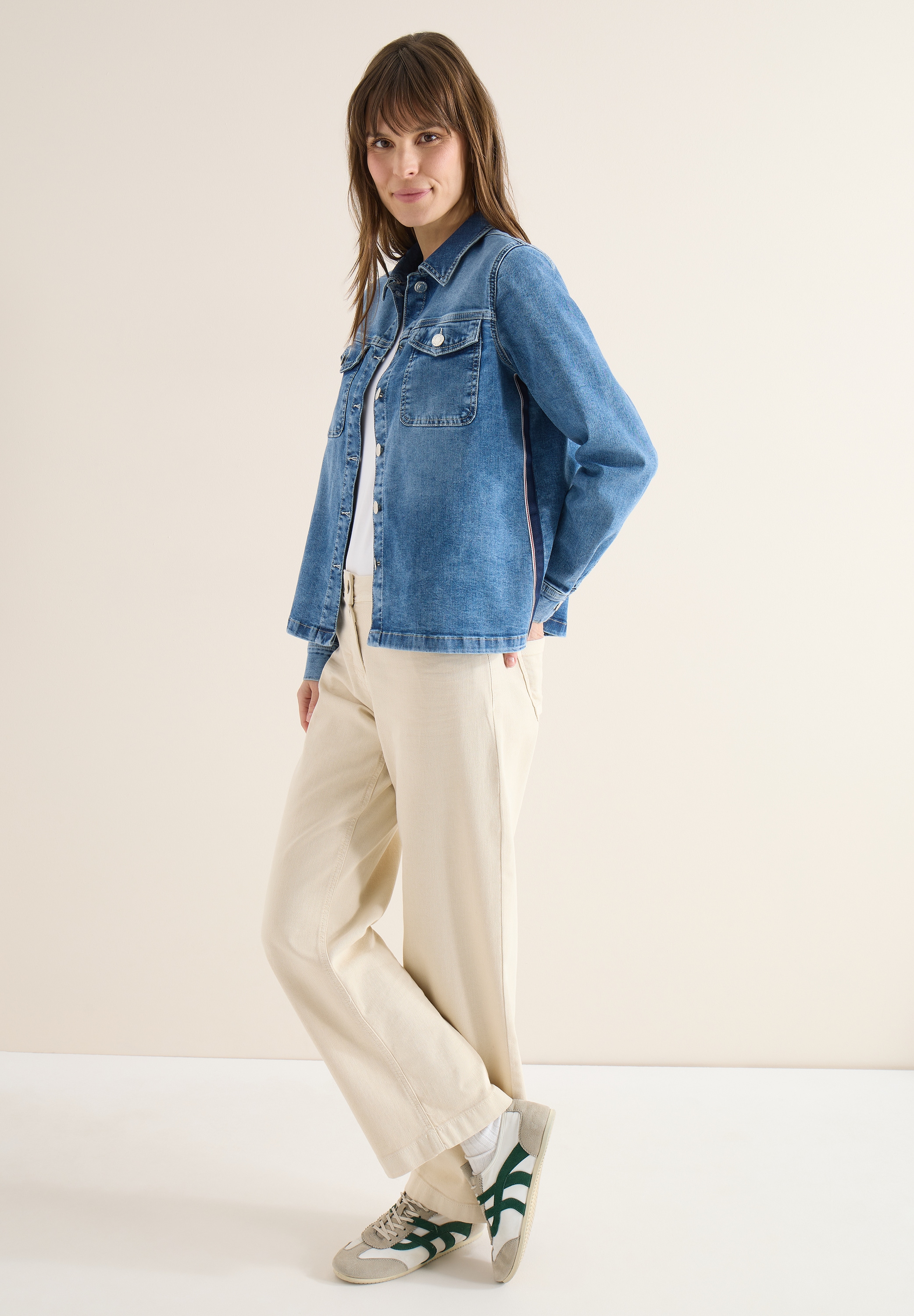 Cecil Kurzjacke ohne Kapuze in Denim-Optik