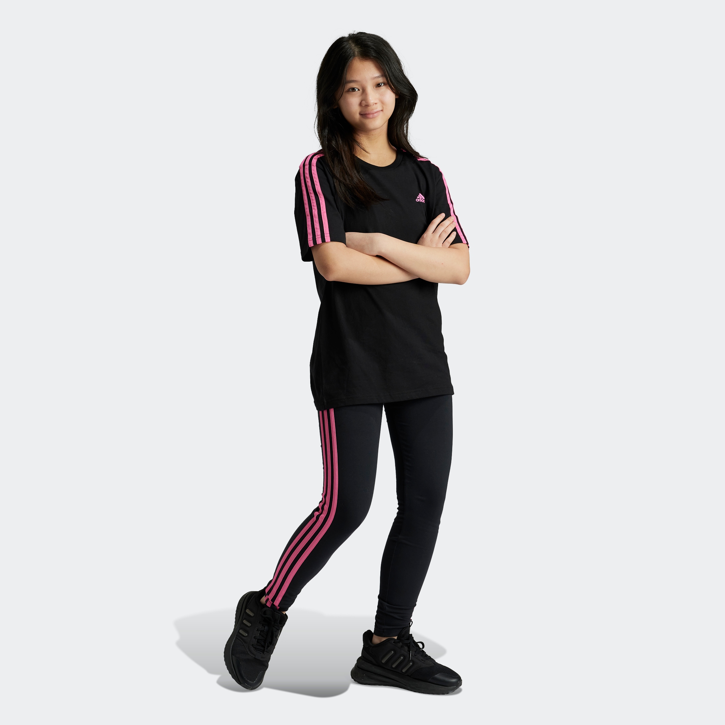 adidas Sportswear Leggings »ESSENTIALS 3-STREIFEN COTTON«, (1 tlg.)