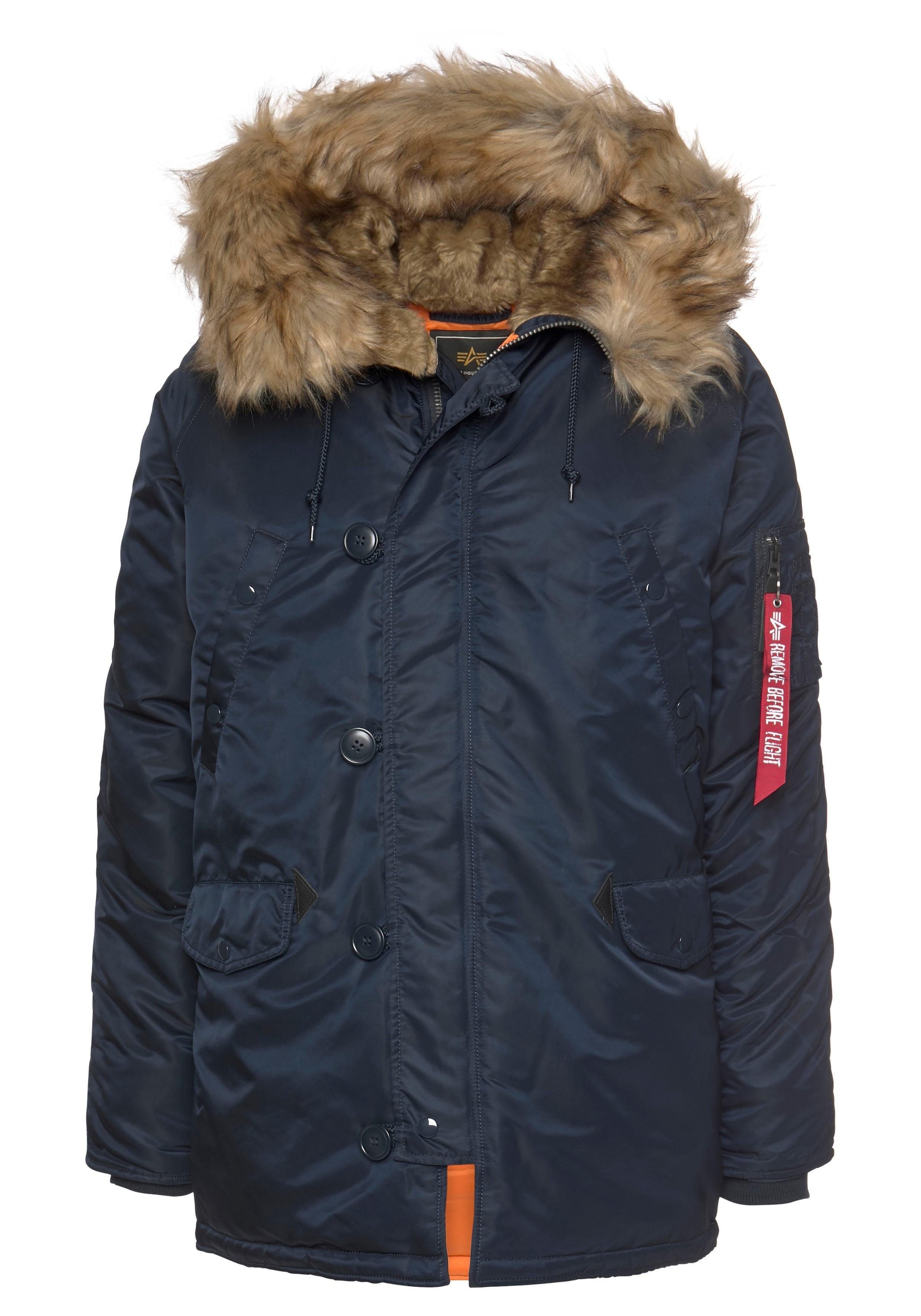 Alpha Industries Parka »N3B VF 59«, mit Kapuze, mit abnehmbarem Kunstfellkragen