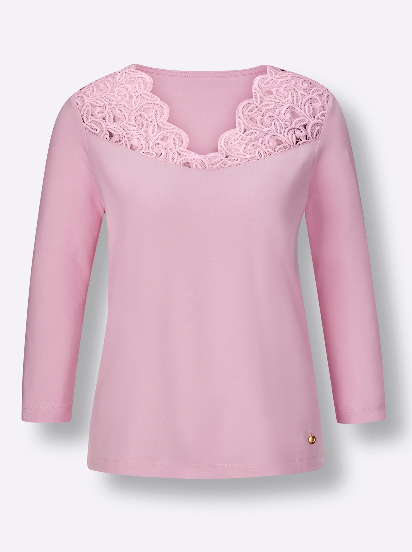 CREATION L PREMIUM V-Shirt »Modal-Baumwoll-Shirt«, (1 tlg.)