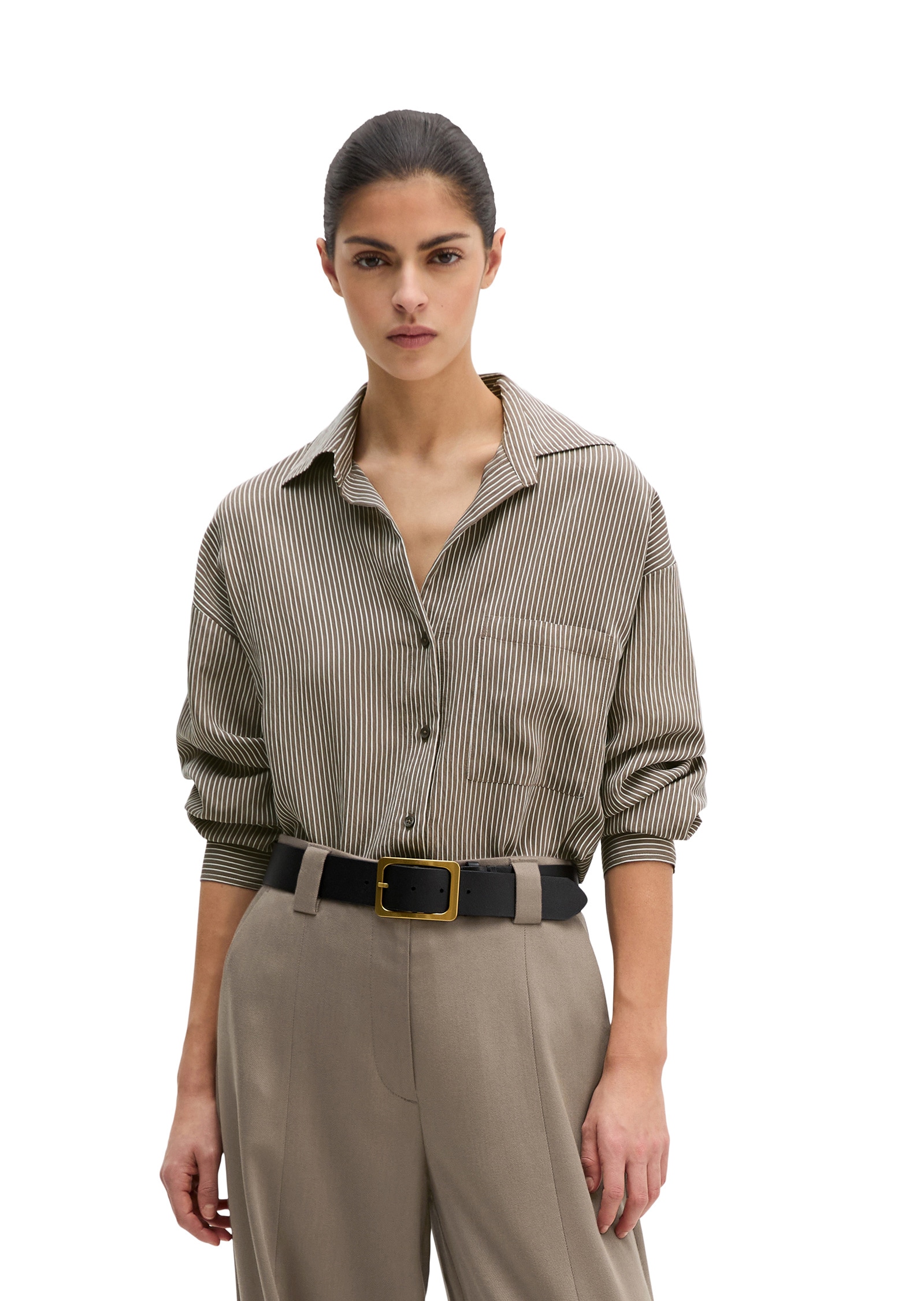 Marc OPolo Langarmbluse "aus Crinkle-Viskose-Mix" günstig online kaufen