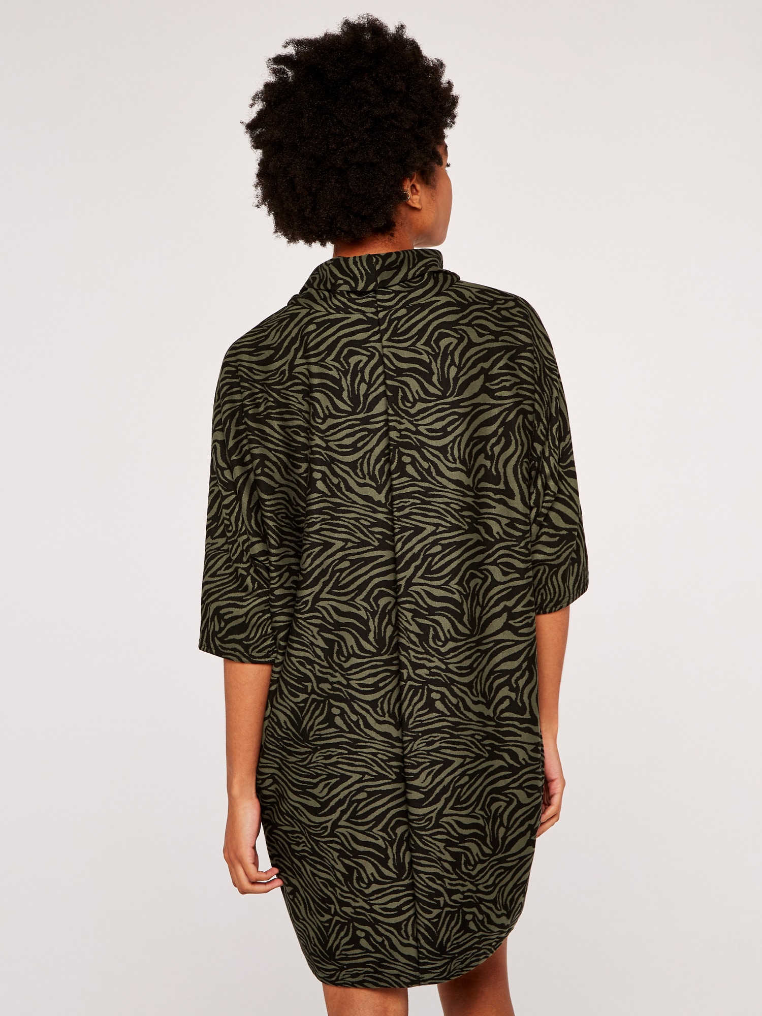 Apricot Minikleid »Mini-Cocoon« mit Zebra-Print