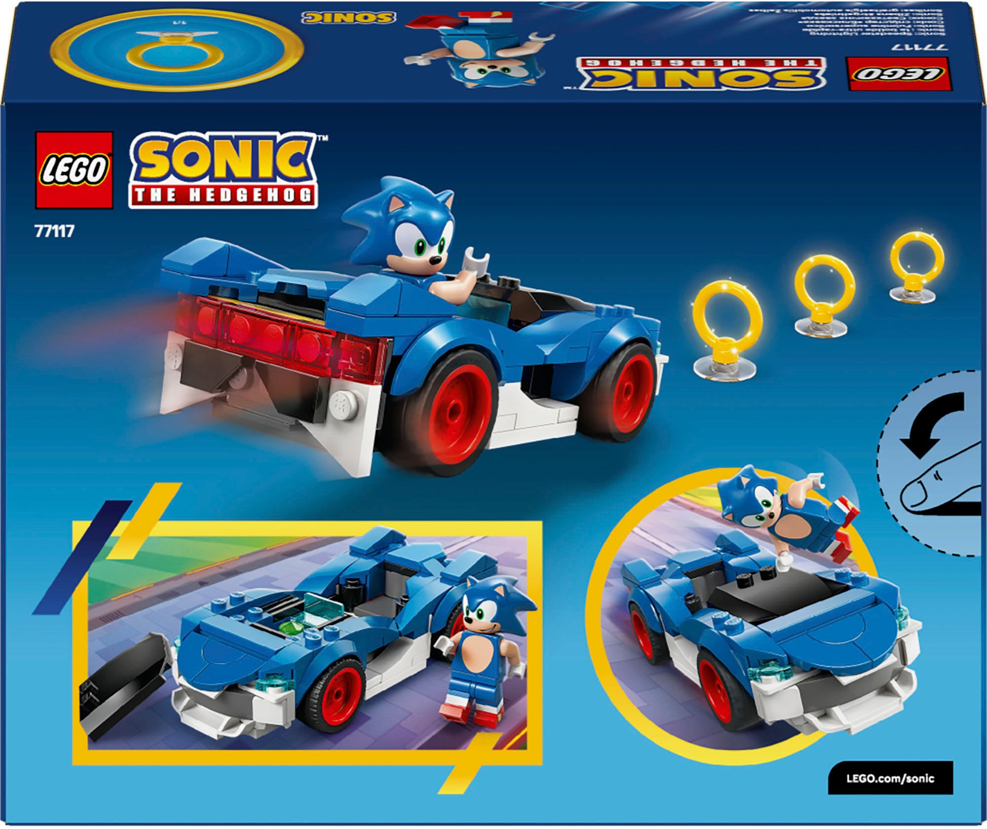 LEGO® Konstruktionsspielsteine »Sonic: Speedster Lightning (77117), LEGO Sonic«