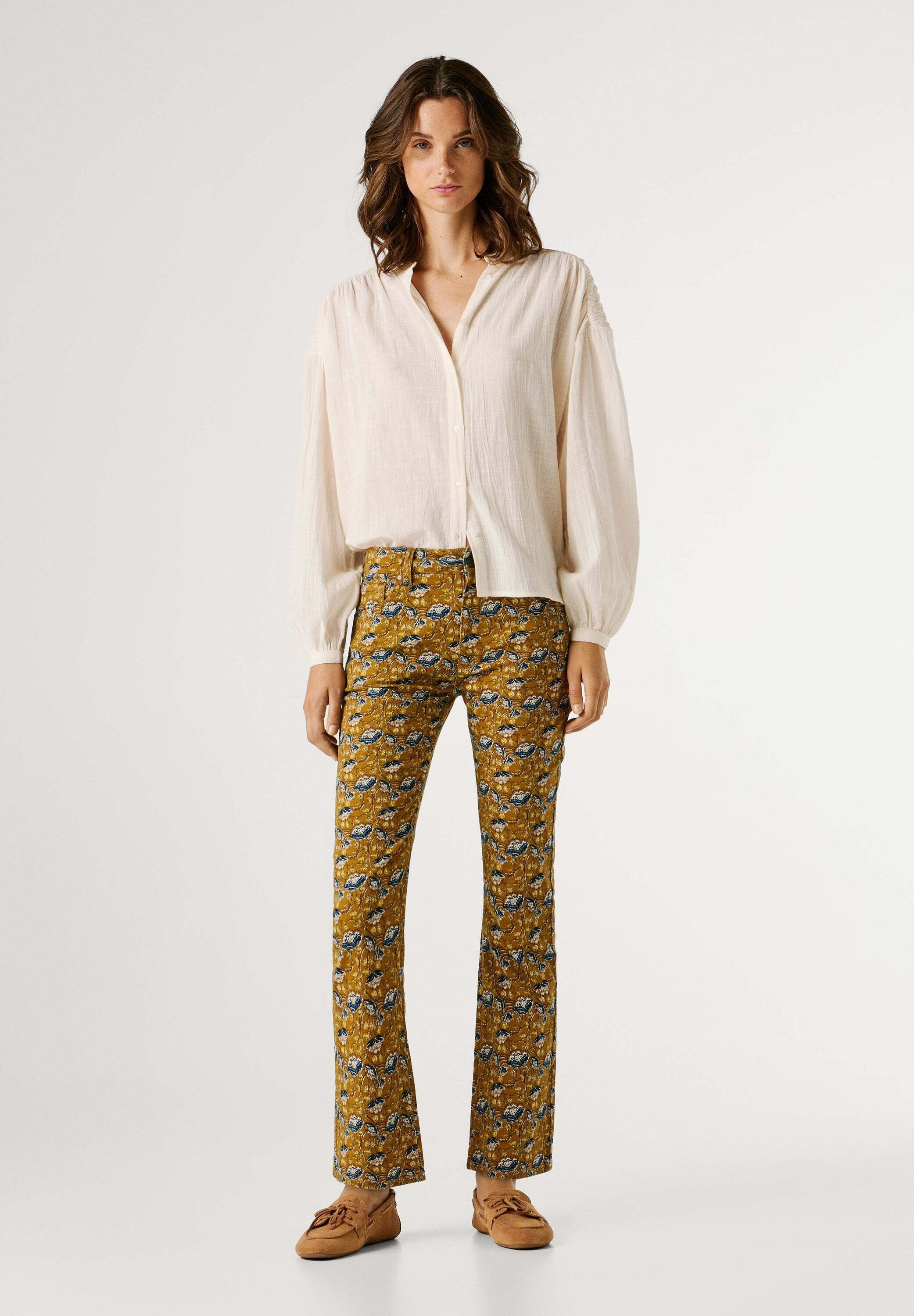 Pepe Jeans Funktionshose »trousers MID WAIST KICK FLARE FREDJA«
