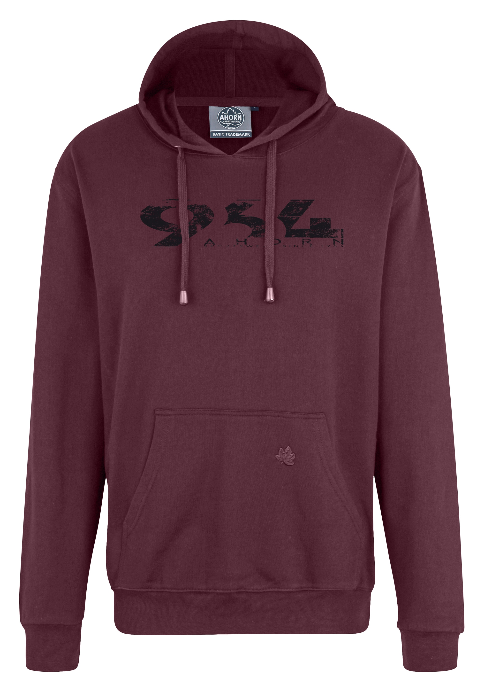 AHORN SPORTSWEAR Kapuzensweatshirt »964_BLACK«, mit modischem Print ▷  bestellen | BAUR