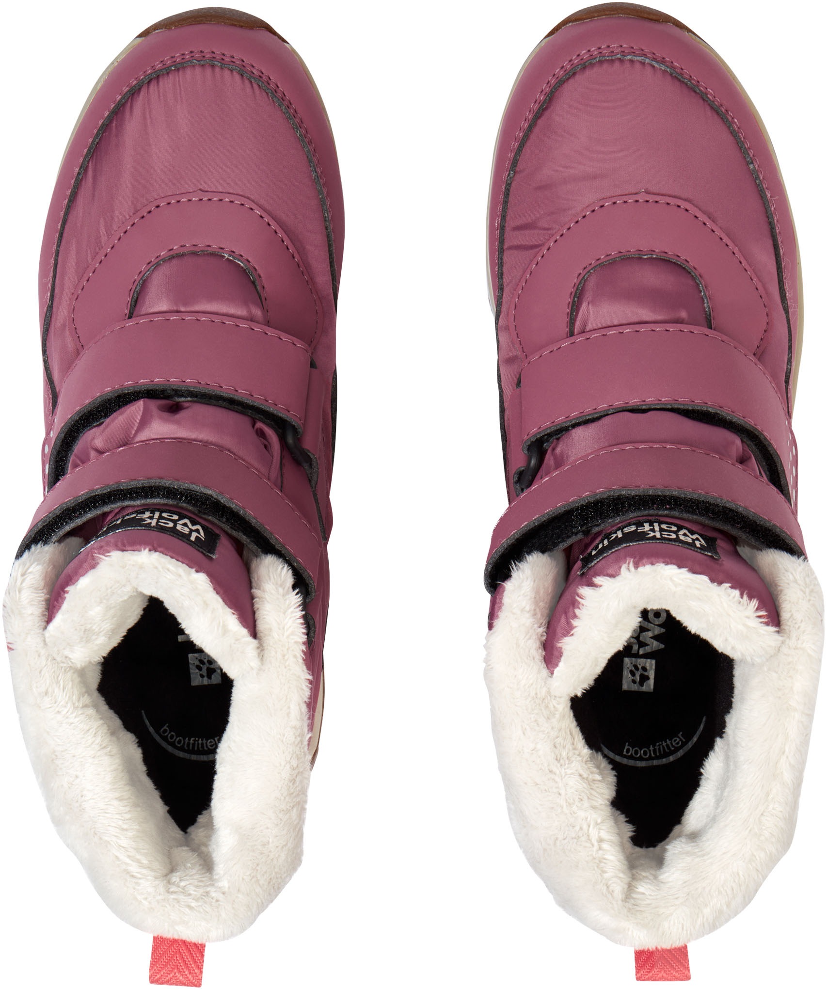Winterboots JACK WOLFSKIN "POLAR BEAR-G TEXAPORE MID VC K", Mädchen, Gr. 37, raisin, Synthetik, Textil, Schuhe Winterboots, Snowboots, Winterstiefel, Winterschuhe, wasserdicht & gefüttert 2