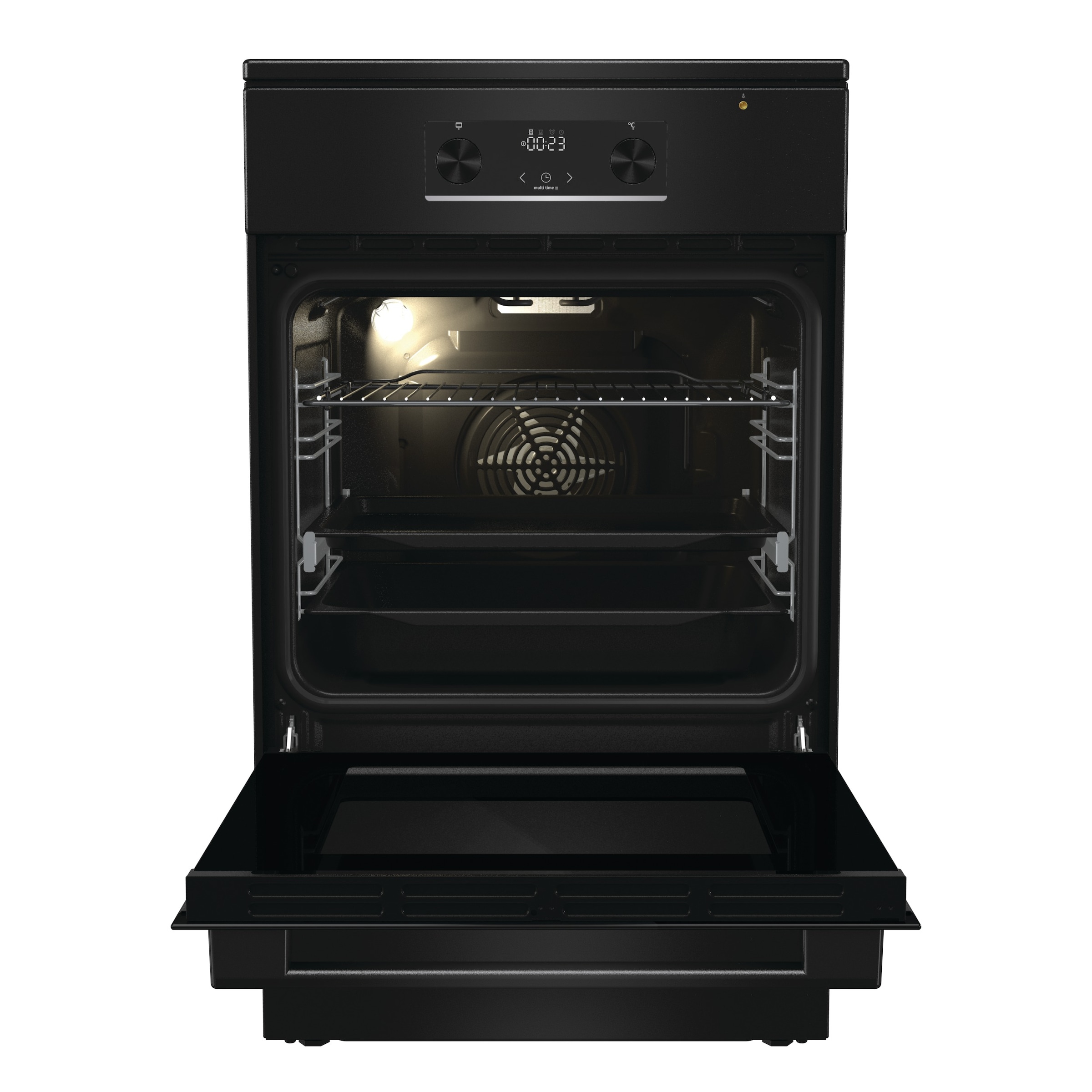 GORENJE Induktions-Standherd »MEKIS510IB« mit 1-fach-Teleskopauszug Aqua Clean 1 Stk. tlg. Pizzafunktion mit 275 °C – perfekt für Pizza, Focaccia und mehr!