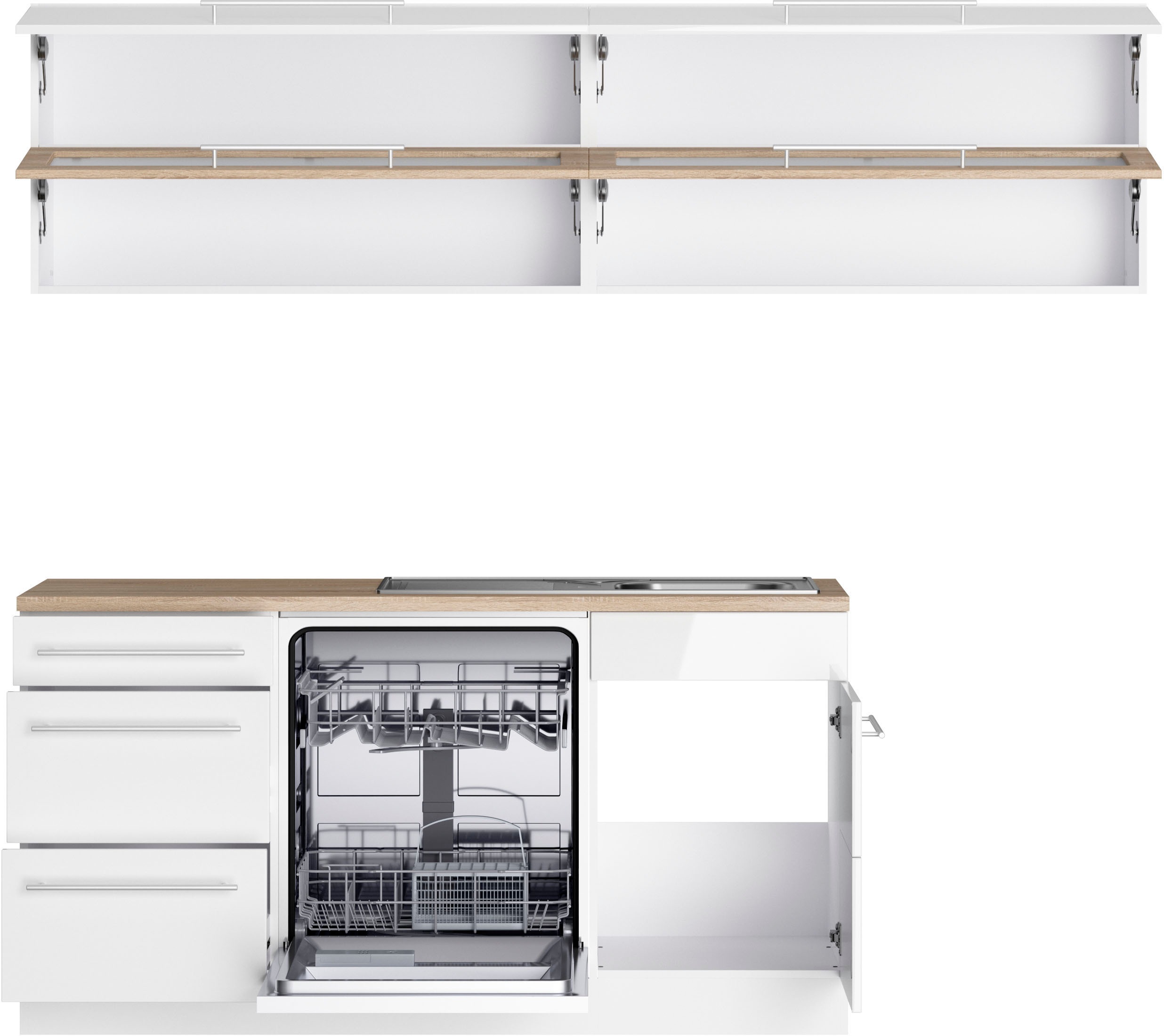 Thumbnail - KOCHSTATION Winkelküche "KS-Wien" Stellbreite 220 x 250 cm, wahlweise mit E-Geräten