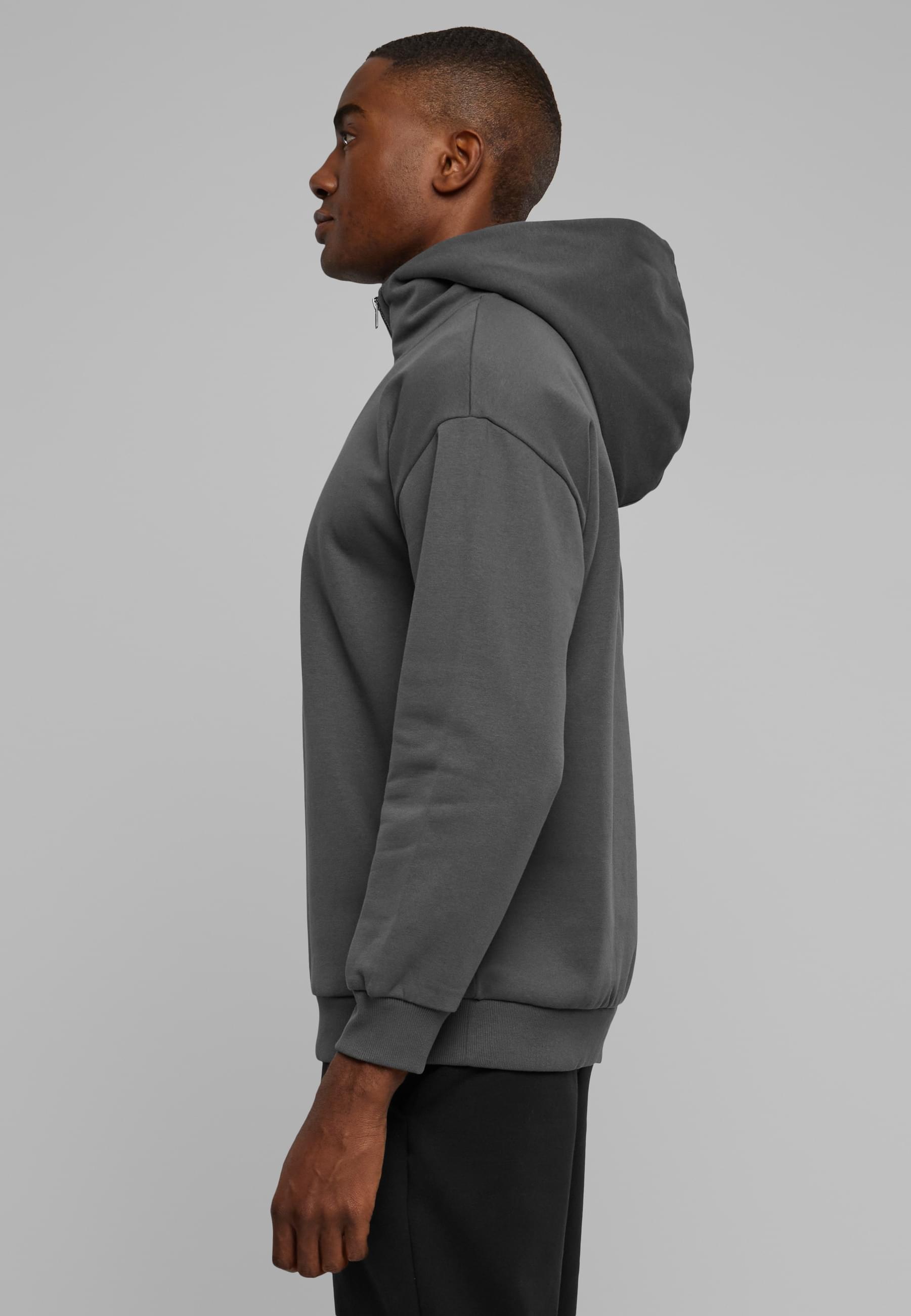 URBAN CLASSICS Sweater »Urban Classics Herren Zipped High Neck Hoody«, 1 Stk.
