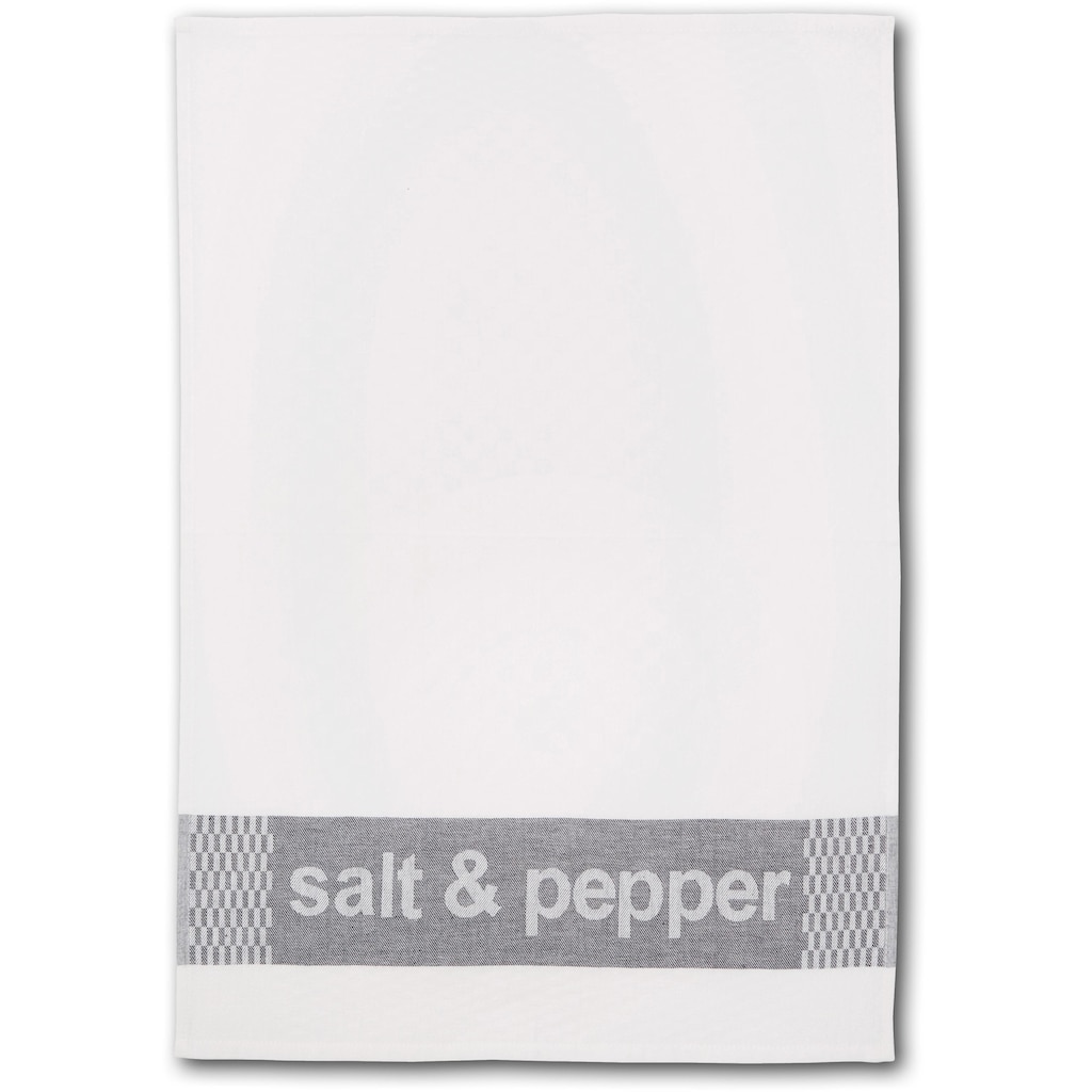 Dyckhoff Geschirrtuch »salt & pepper«, (Set, 6 tlg.)