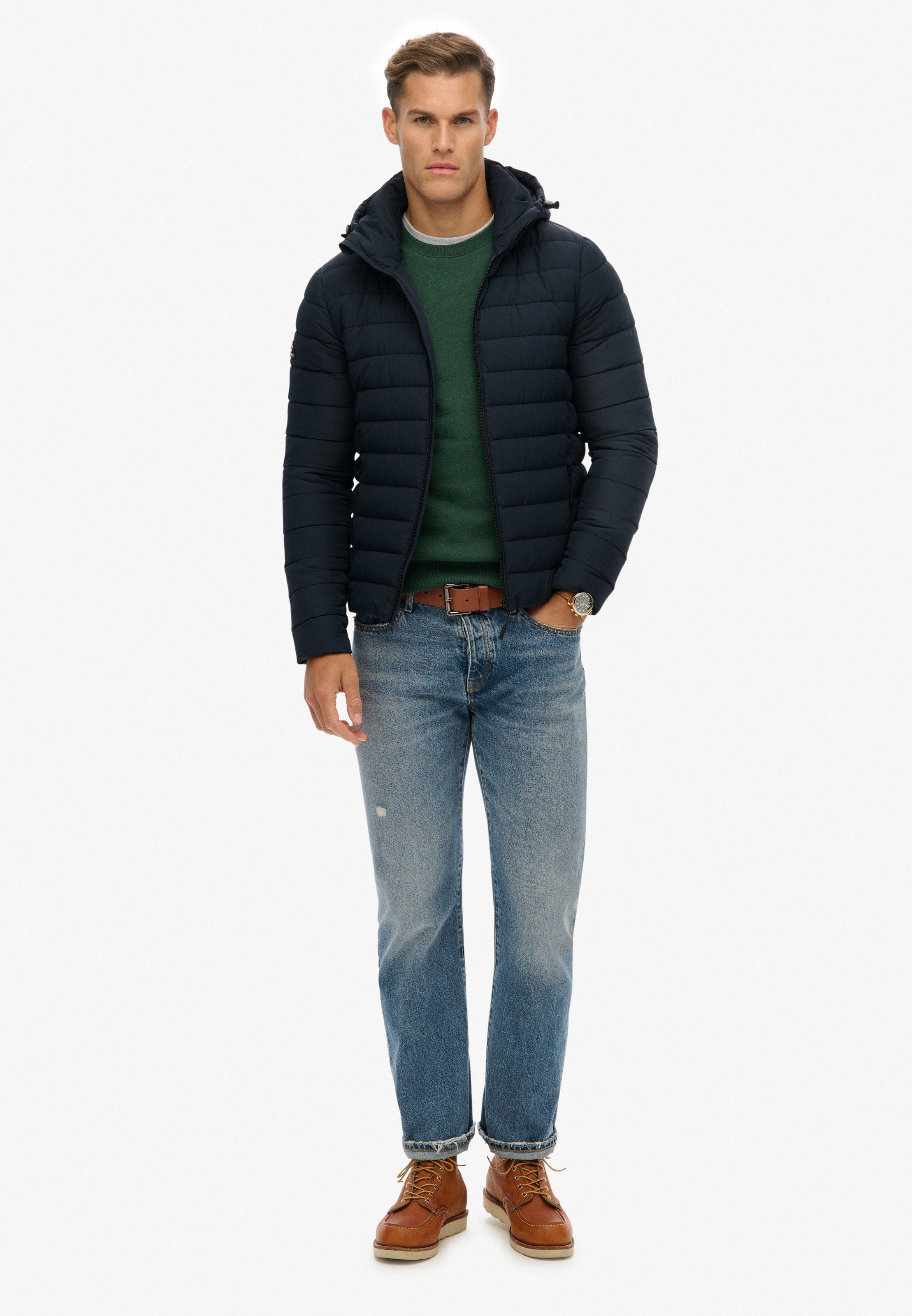 Superdry Steppjacke »HOODED FUJI JACKET« mit Kapuze Kunstfaser, regular fit