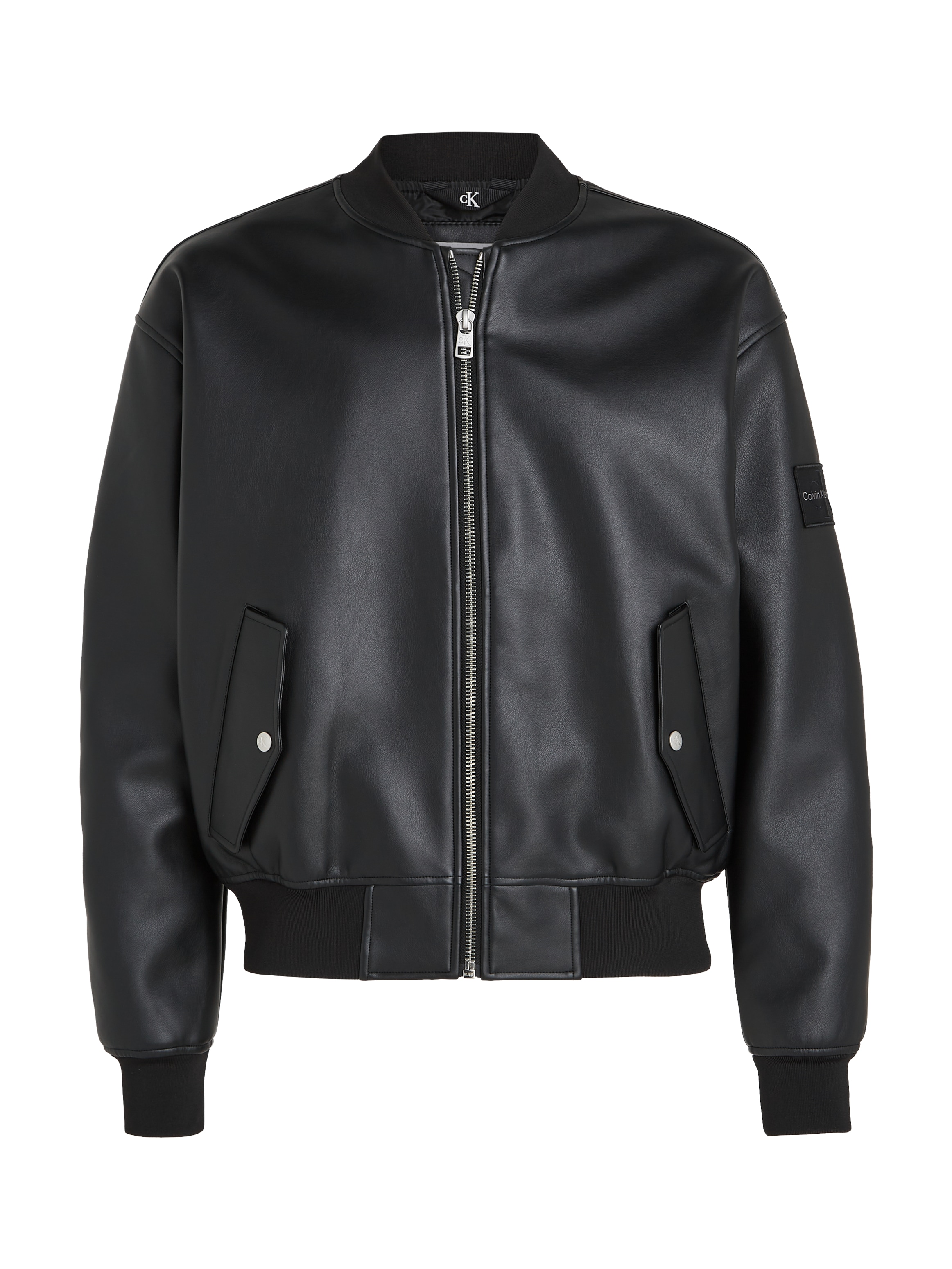 Calvin Klein Jeans Collegejacke »FAUX LEATHER BOMBER«, in Lederoptik