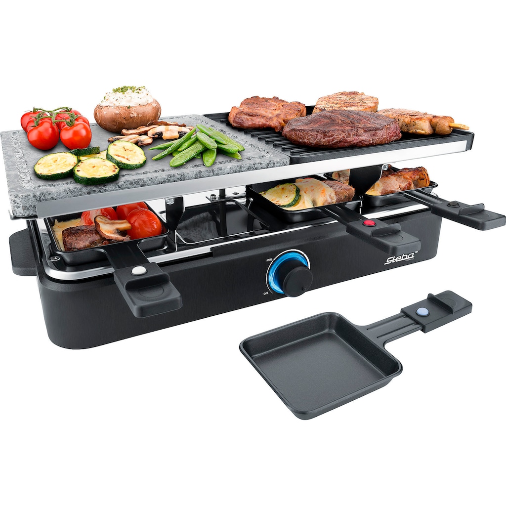 Steba Raclette »RC 18«, 8 St. Raclettepfännchen, 1400 W