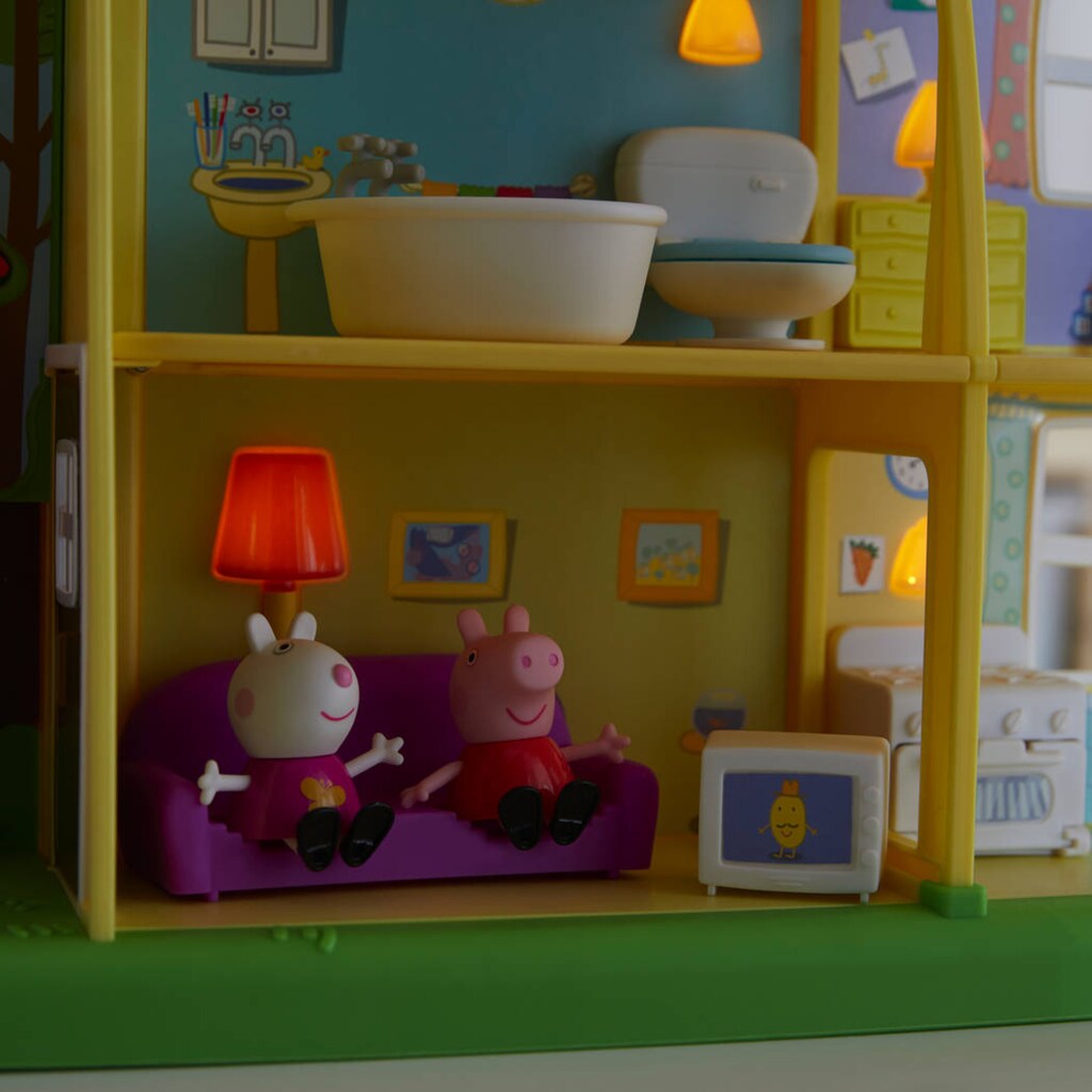 Hasbro Spielwelt »Peppa Pig, Peppas Tag-und-Nacht-Haus«, mit Licht- und Soundeffekten