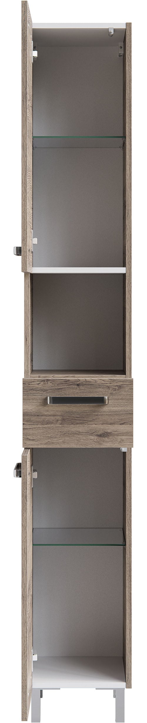 Saphir Badmöbel-Set "7-teilig, mit Spiegelschrank" Set, 7 Stk. tlg.
