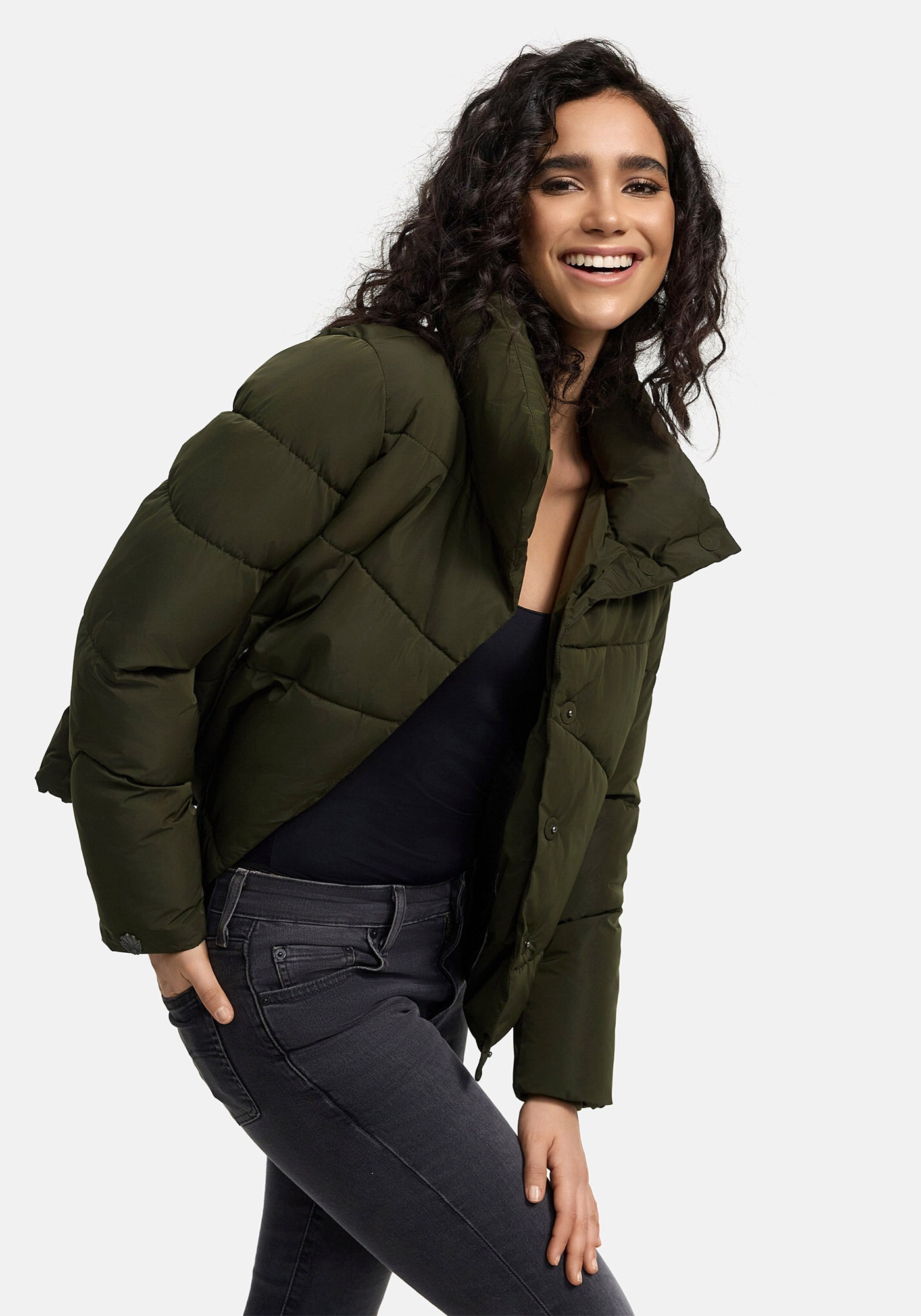 Marikoo Winterjacke »Jalliaa« mit schönem Steppdesign