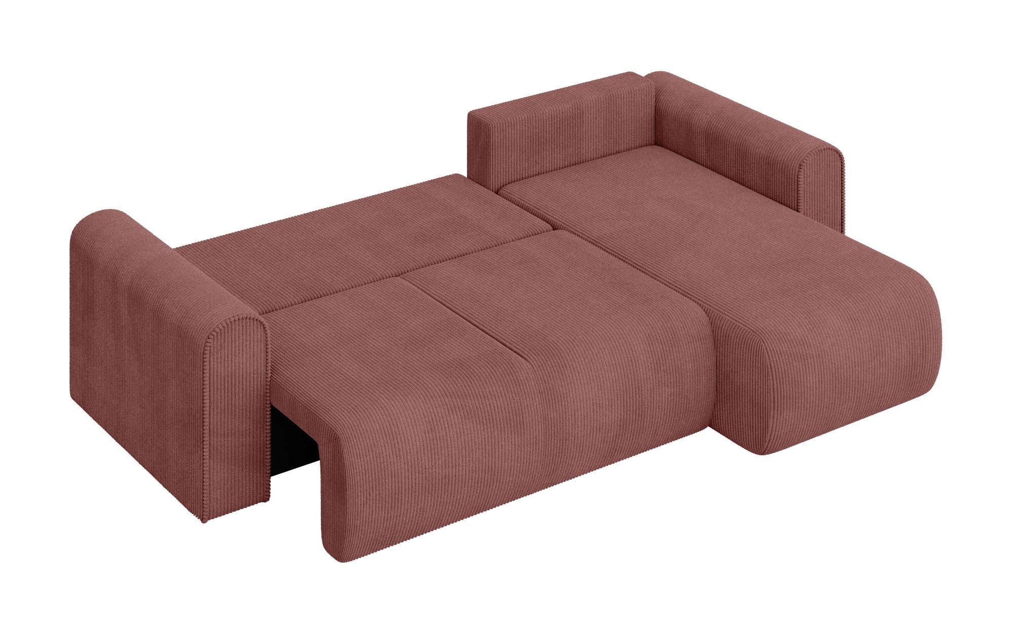INOSIGN Ecksofa »Zacharia wahlweise Schlafsofa mit Bettkasten, B/T/H 250/166/86 cm«, L-Form mit Wellenunterfederung, Recamiere beidseitig montierbar