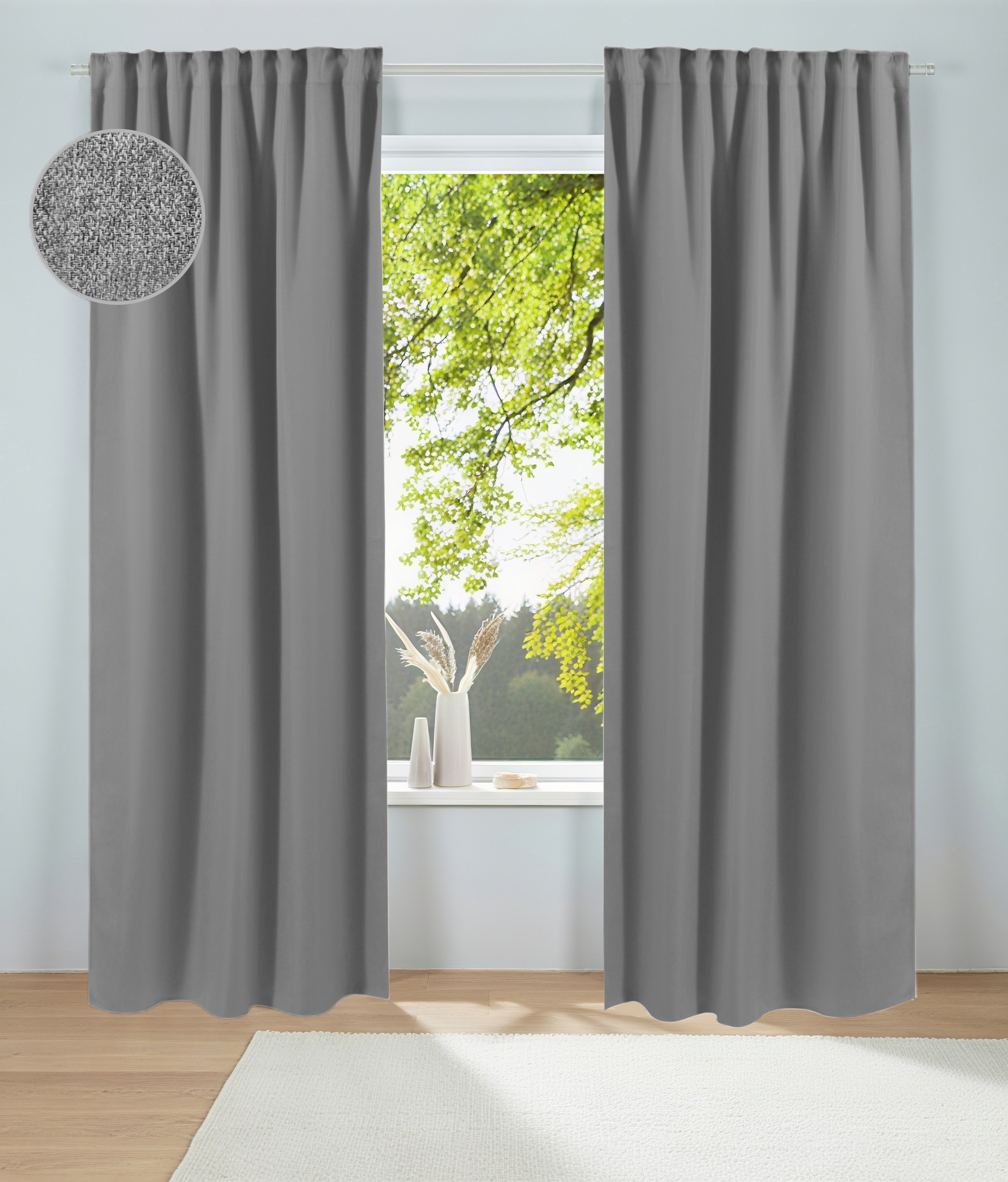 OTTO home Vorhang ""Alcide"" Multifunktionsband 1 Stk. tlg. Multifunktionsband, Pflegeleicht, Modern,Premium 320 g/m²