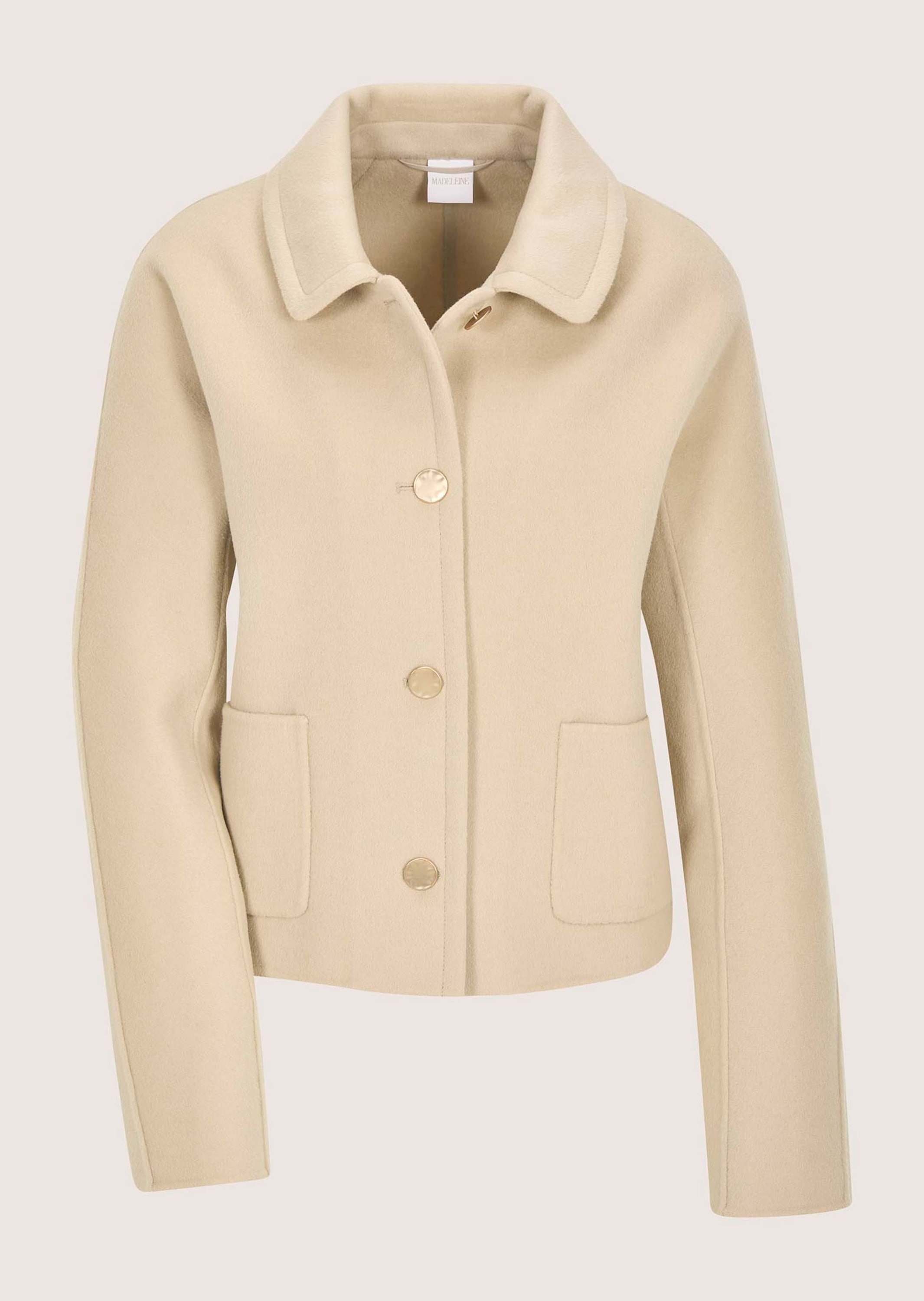 MADELEINE "Doubleface-Jacke Kurzjacke mit goldenen Knöpfen" Doubleface