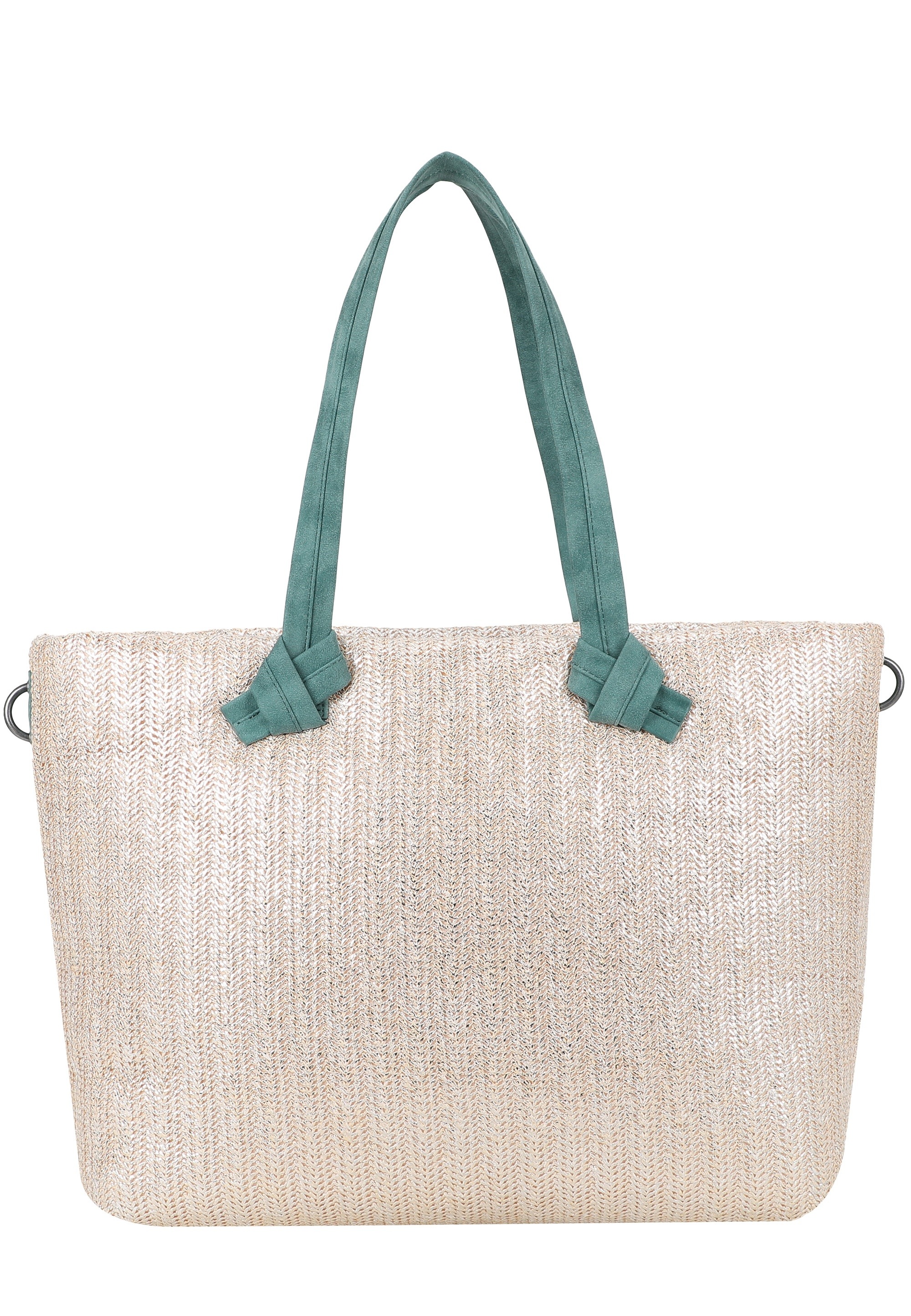 Fritzi aus Preußen Henkeltasche »Cloud Shopper Big Limited Painted Straw« im coolen Look mit metallischem Finish