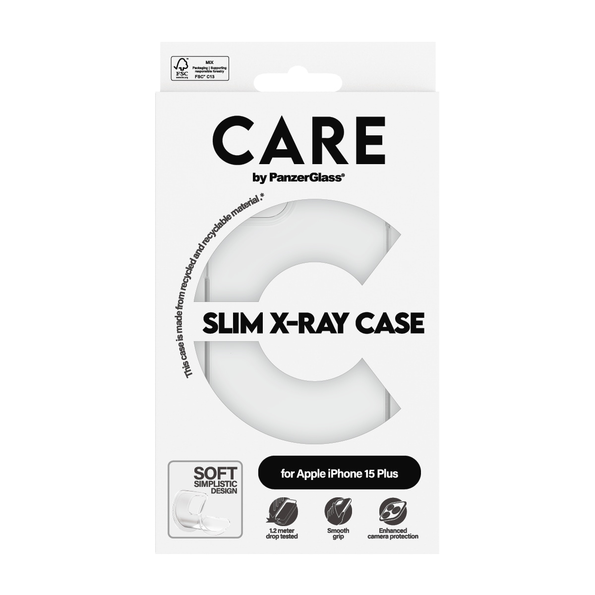 Handyhülle »Slim X-Ray Case für Apple iPhone 15 Plus Fashion X-Ray Soft«, Backcover, Schutzhülle, Handyschutzhülle, Case, Schutzcase, stoßfest