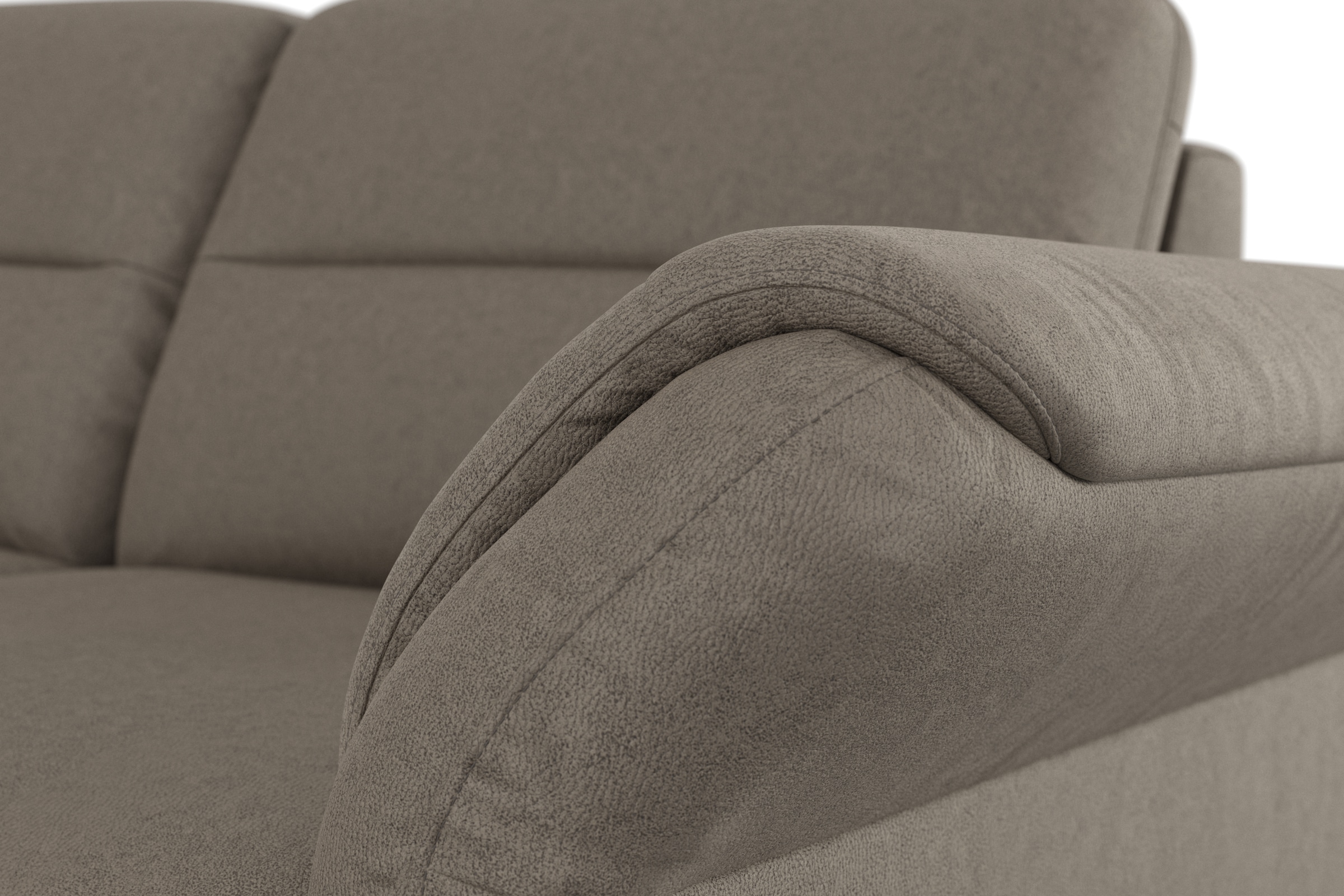 sit&more Ecksofa »Mellum L-Form«, Federkern, wahlweise mit Bettfunktion, Bettkasten und Armteilfunktion