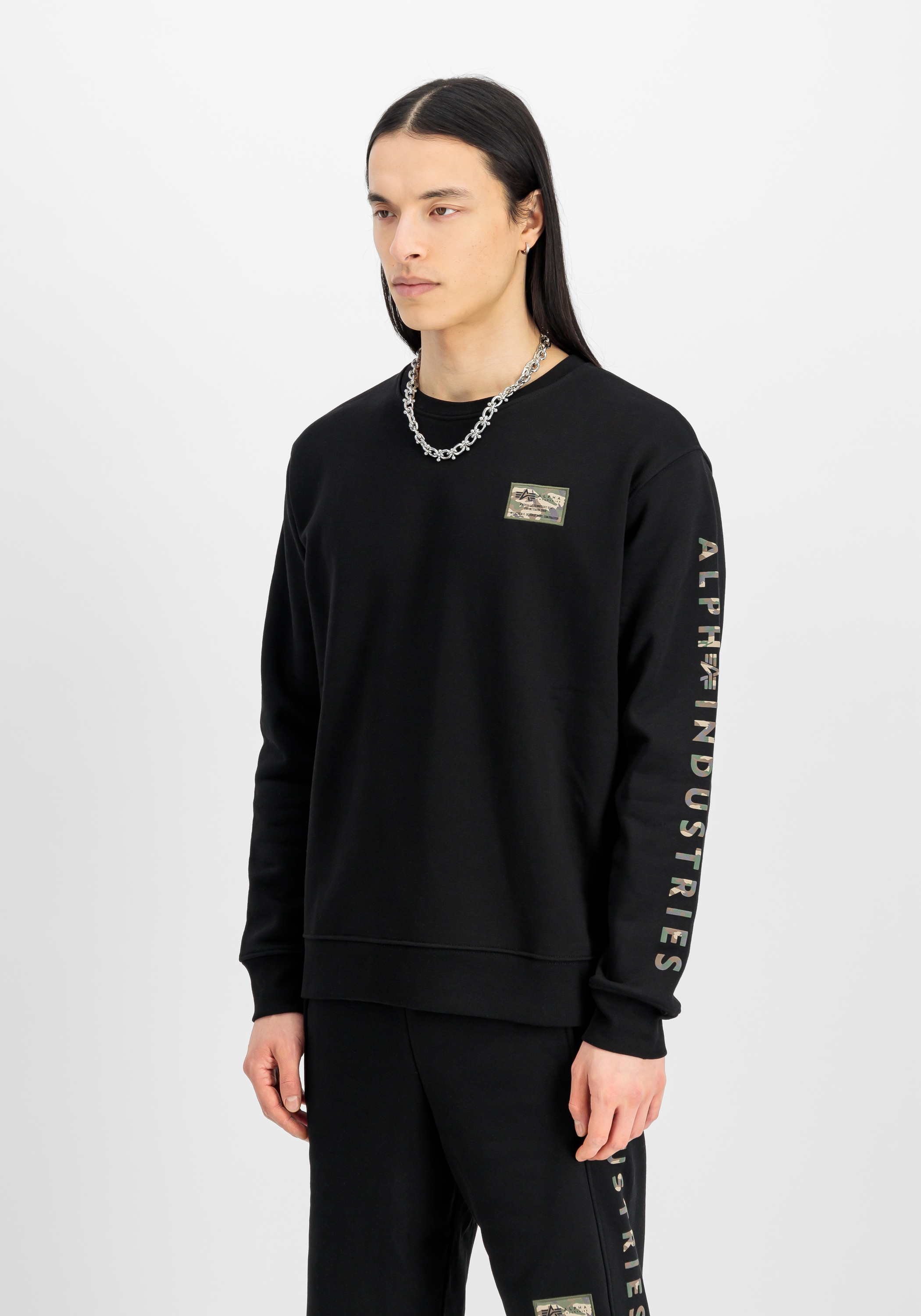 Alpha Industries Sweater "Camo Sleeve Sweatshirt"