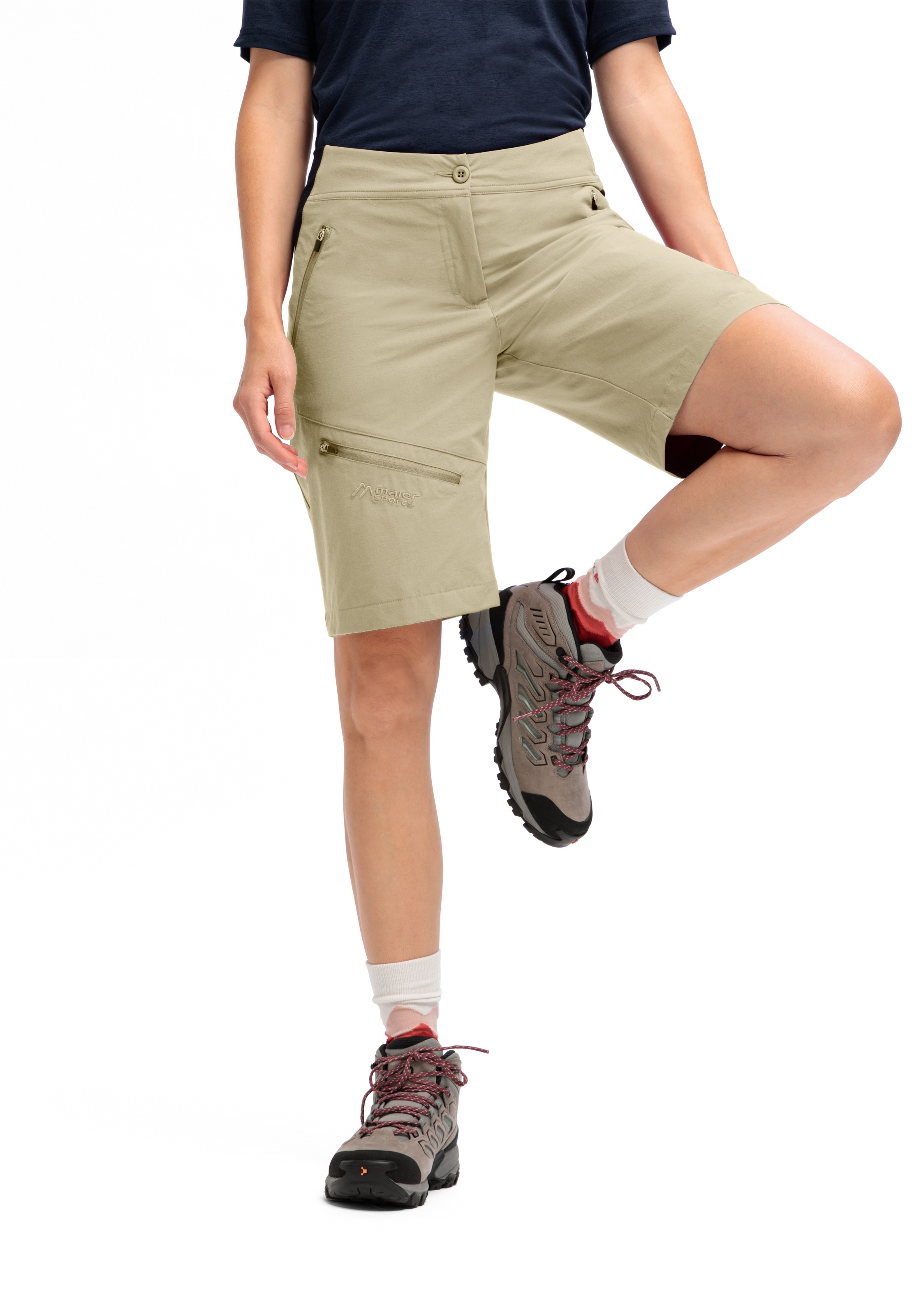 Maier Sports Outdoorhose »Inara Short Vario«, Damen Shorts, kurze Wanderhose, Outdoor-Hose, 4 Taschen, Regular Fit