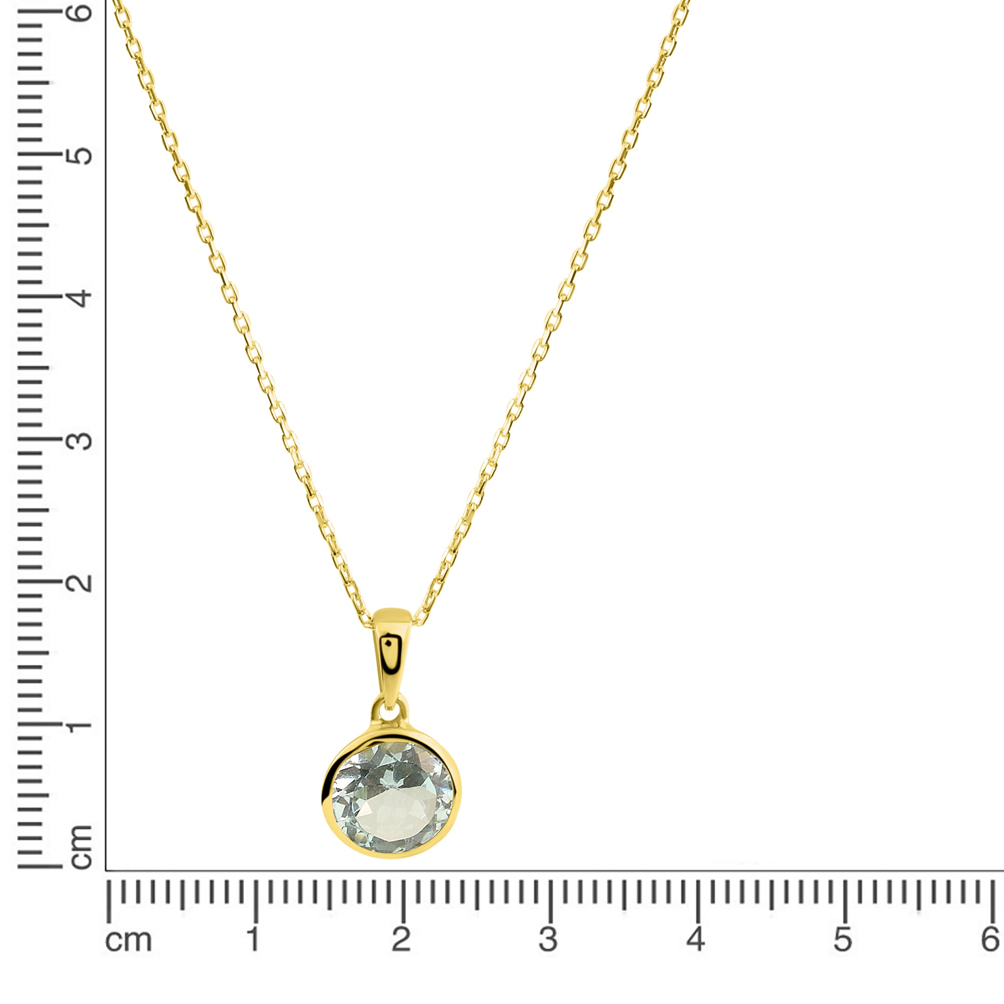 Fascination by Ellen K. Kette mit Anhänger »585/- Gelbgold Blautopas«