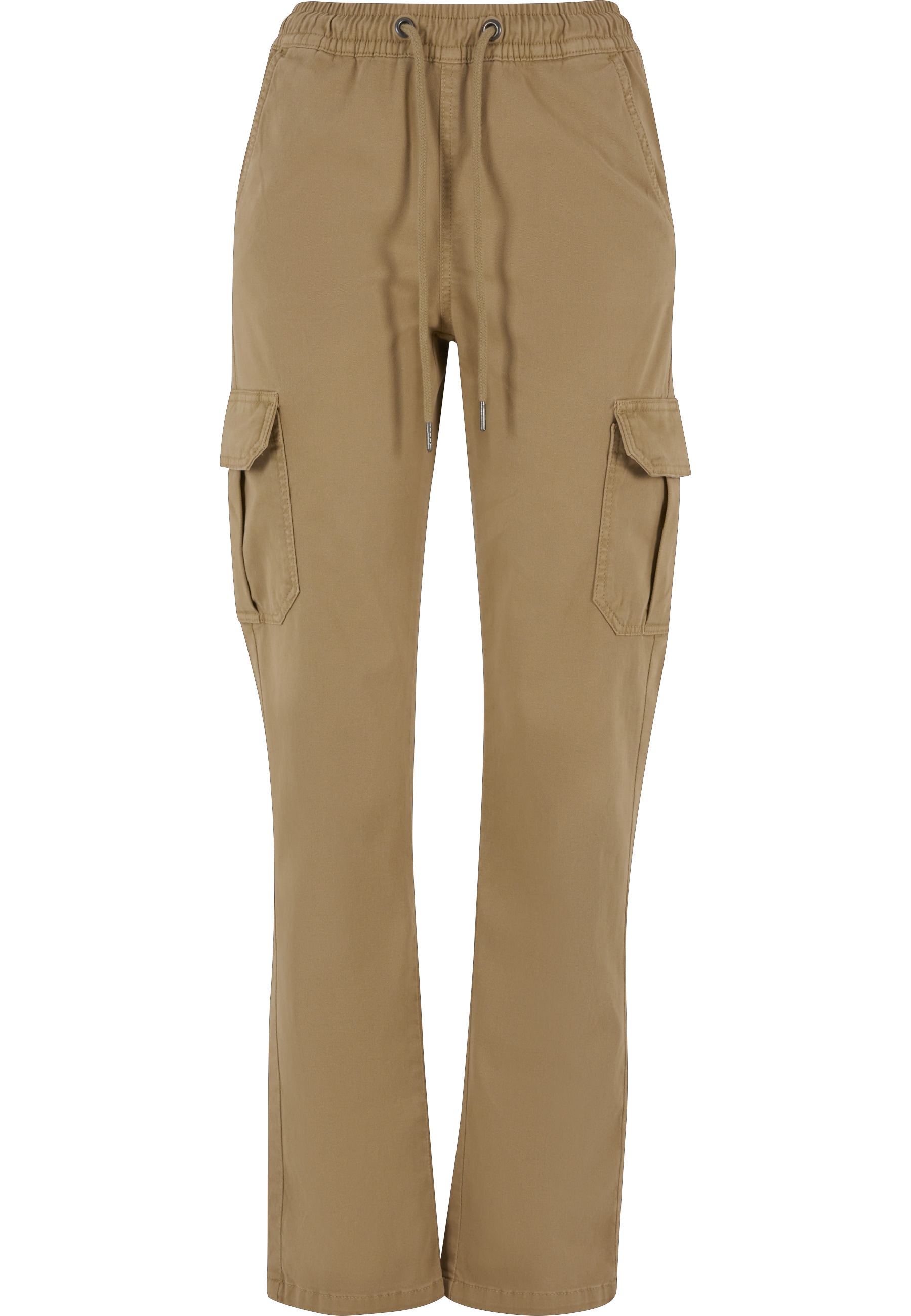 URBAN CLASSICS Cargohose »Urban Classics Damen Ladies High Waist Twill Cargo Pants«