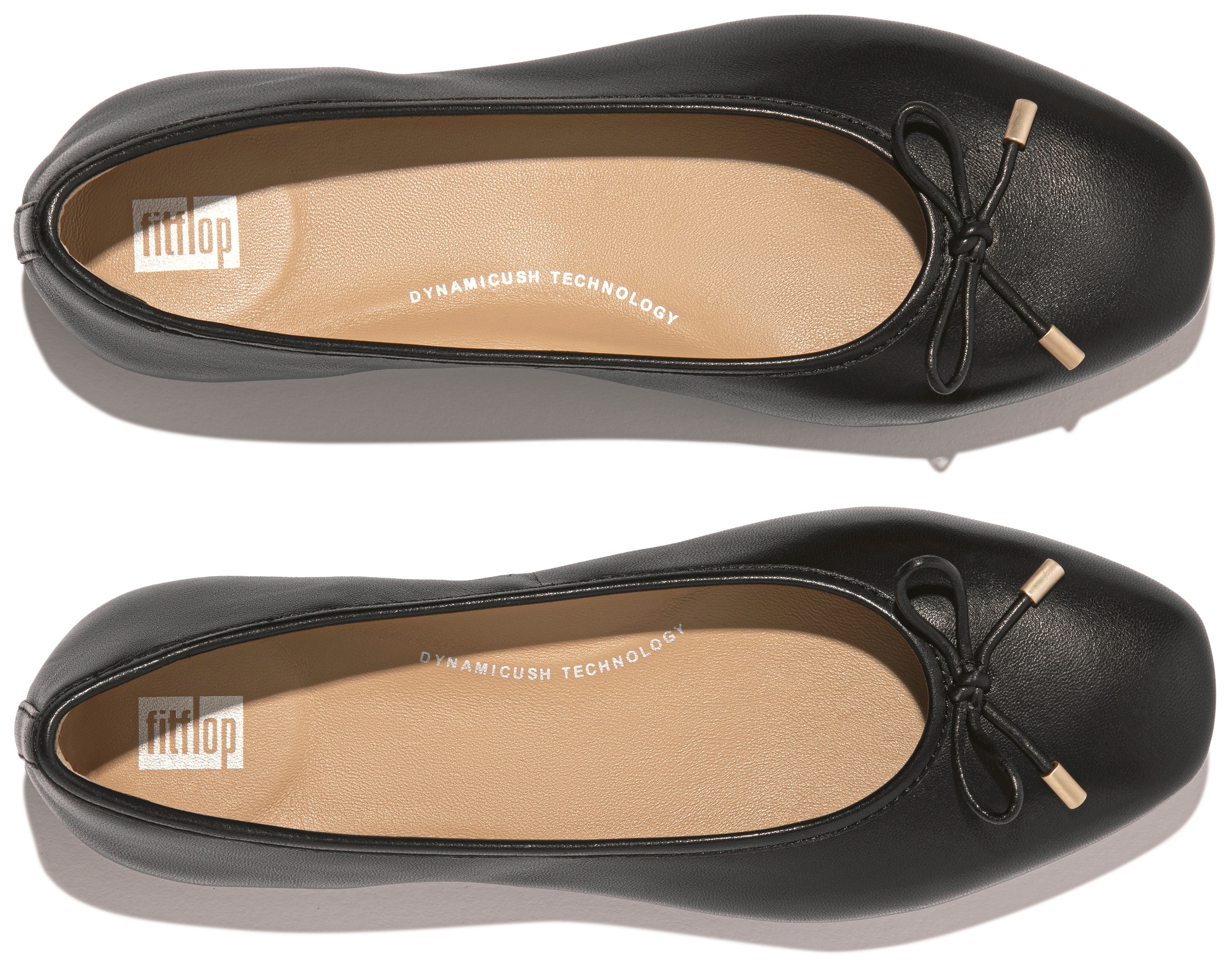 Fitflop Ballerina »Delicato Bow«, Loafer, Halbschuh, Slipper mit feiner Schleife, schmale Form