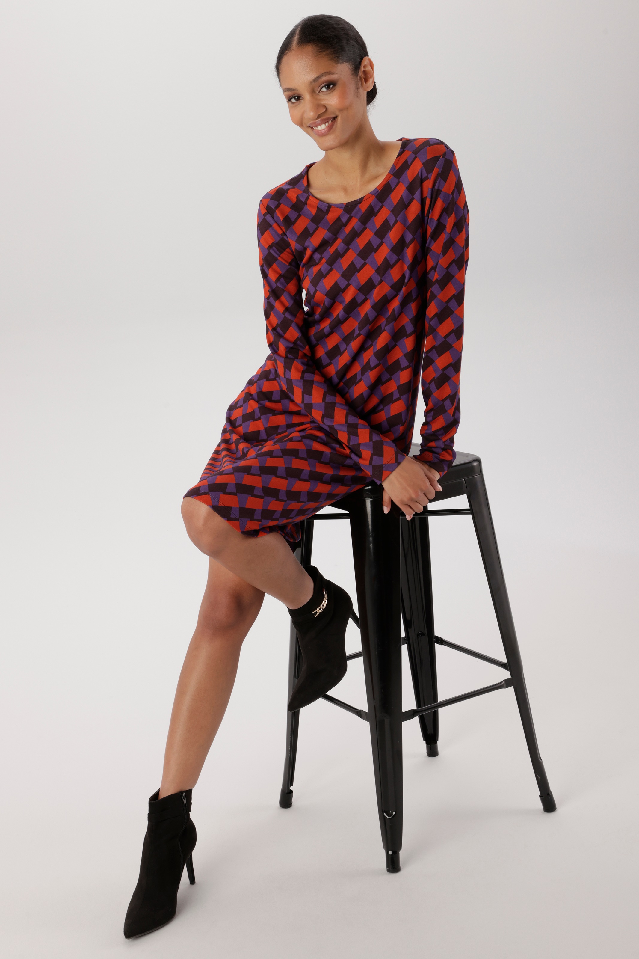 Aniston SELECTED Jerseykleid in leichter A-Linien-Form - NEUE KOLLEKTION