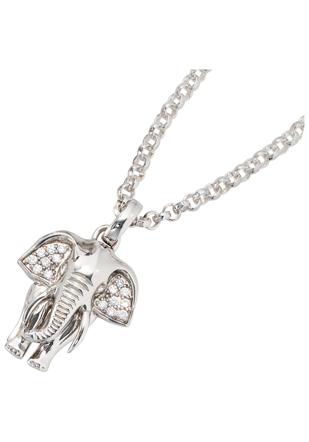 BAUR Elefant«, JOBO | kaufen Silber Kettenanhänger »Anhänger 925 online Zirkonia mit