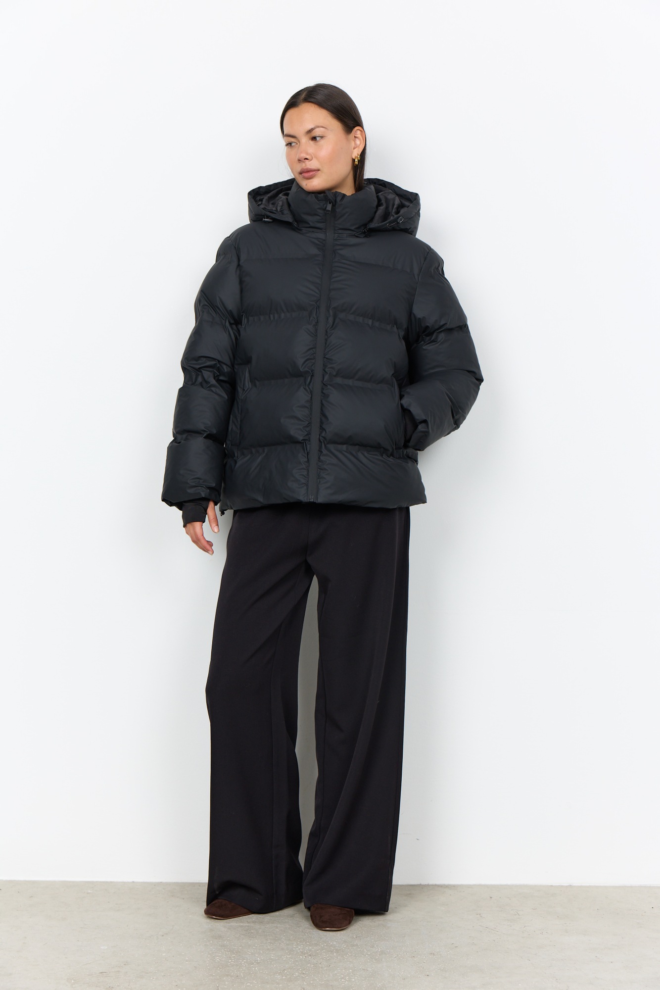 soyaconcept Steppjacke »SC-HENRIETTA 1« mit Kapuze Lederimitat