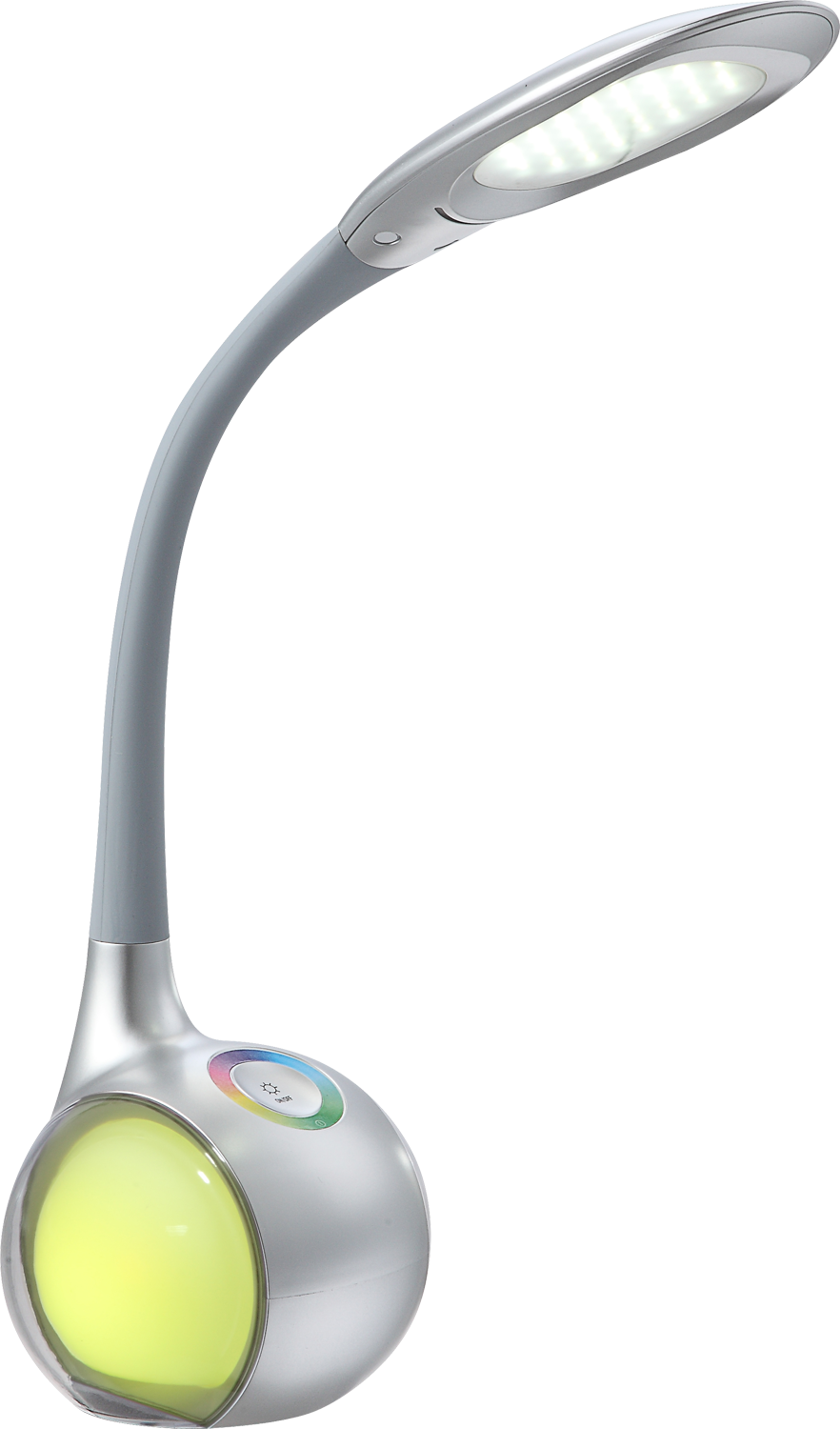 GLOBO LIGHTING LED Tischleuchte »TARRON« LED-Modul Kaltweiß Tischlampe/Arbeitszimmer/Bürotischleuchte/silbergrau