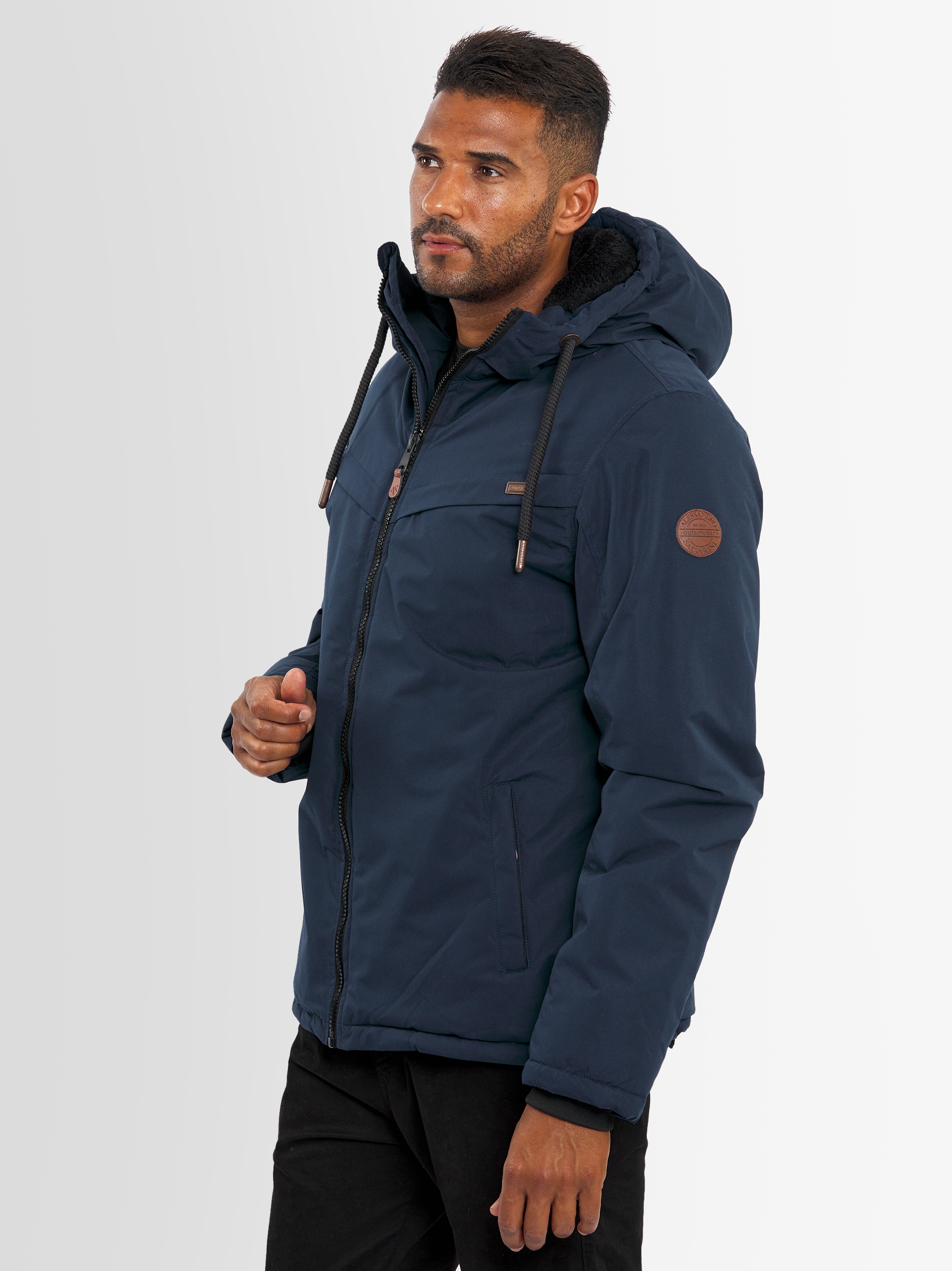 Alessandro Salvarini Winterjacke »ASLighty«, innen komplett mit warmem Teddyfell
